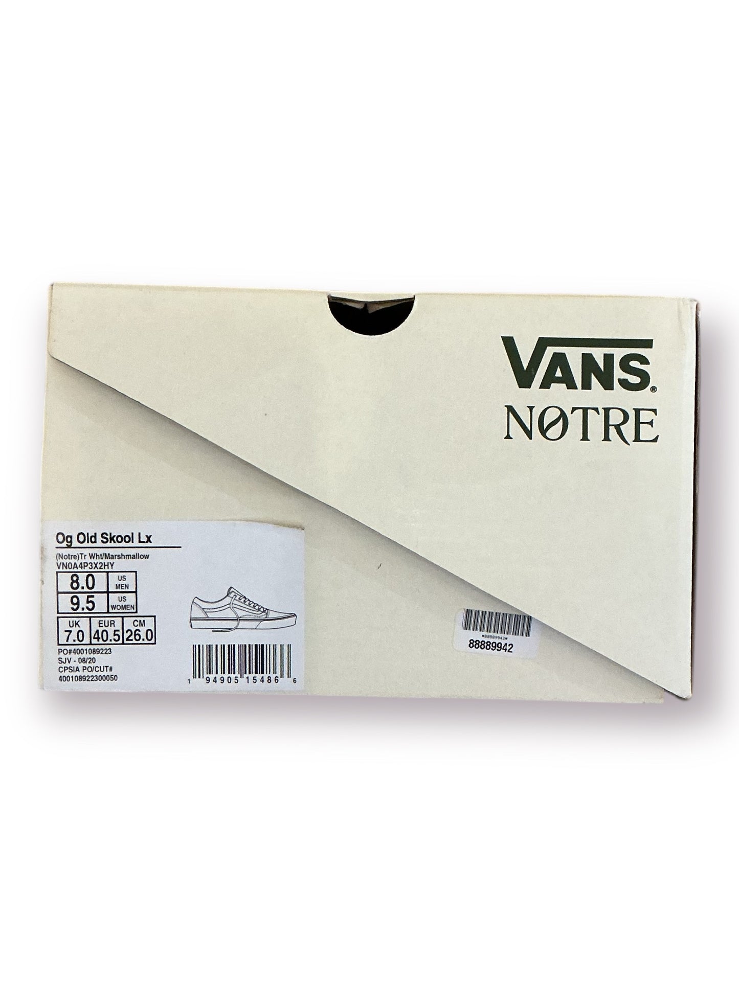 Notre x Vans Old Skool 'True White'