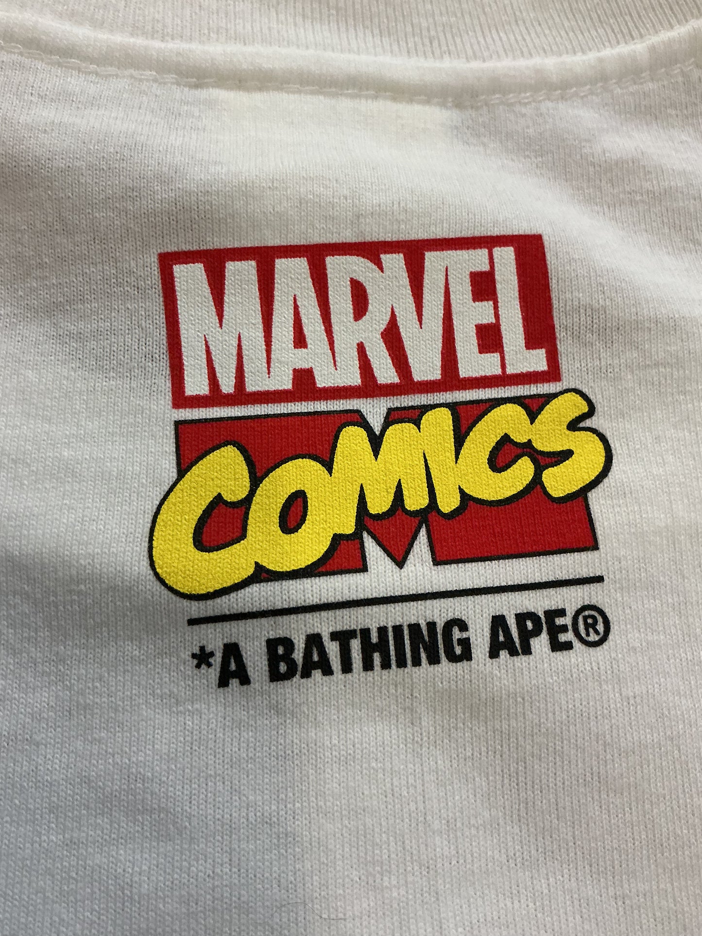 Marvel x BAPE Camo Black Widow Tee 'White'
