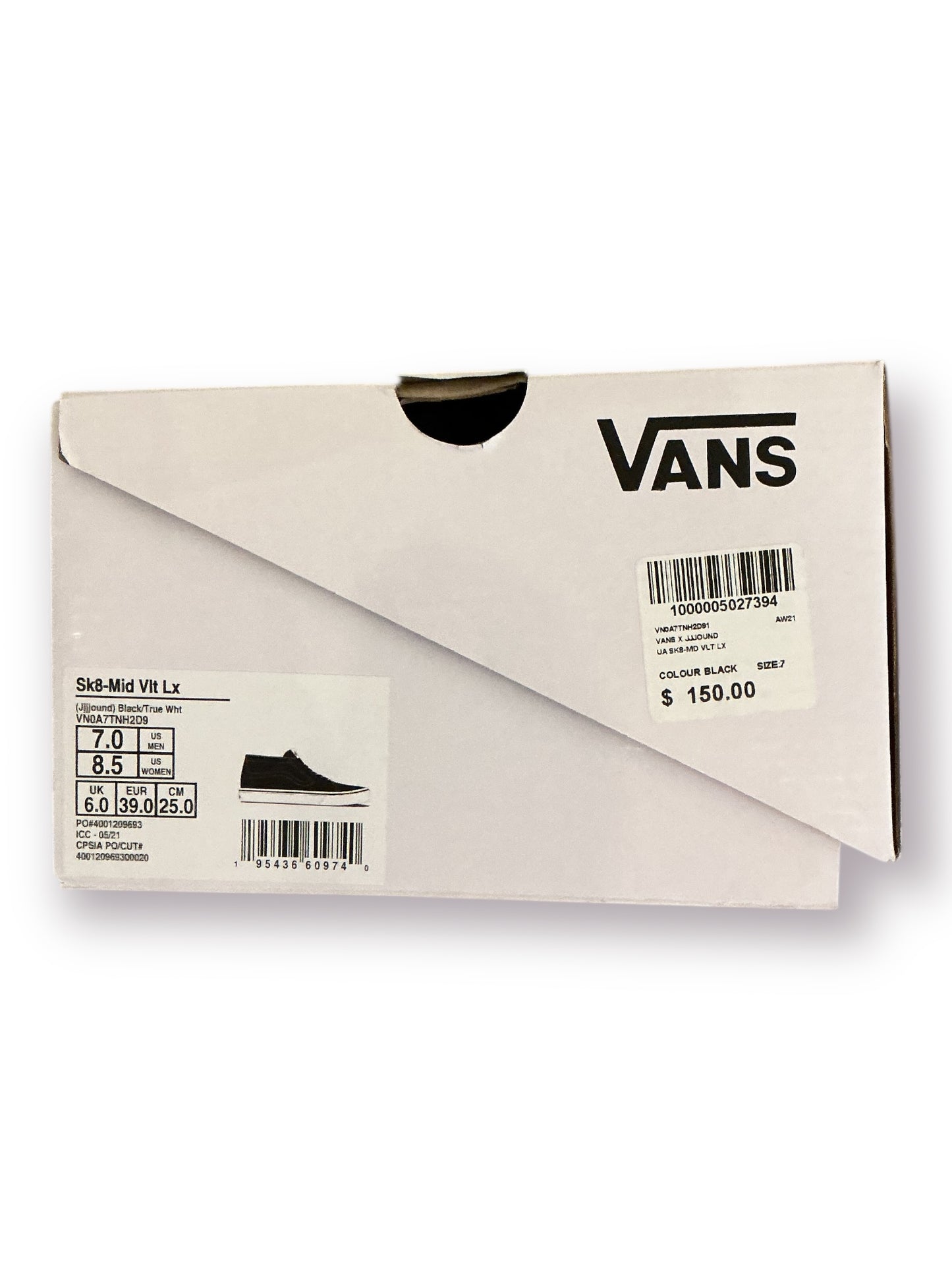 JJJJound x Vans Sk8-Mid LX 'Black'