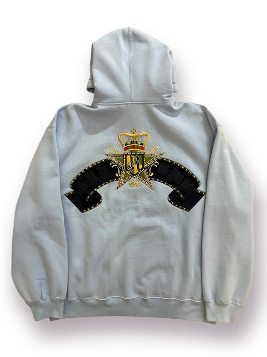Supreme Crest Zip Up Hooded Sweatshirt ‘Light Blue’