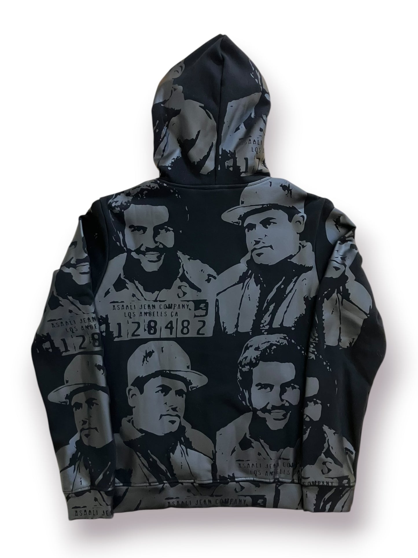 Asaali Black Monochrome Cartel Hoodie