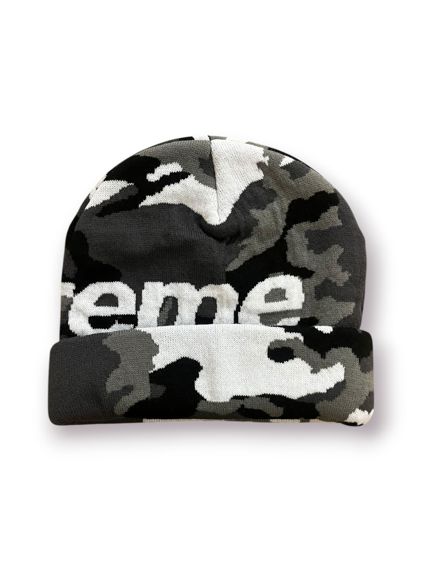 Supreme Big Logo Beanie ‘Snow Camo’