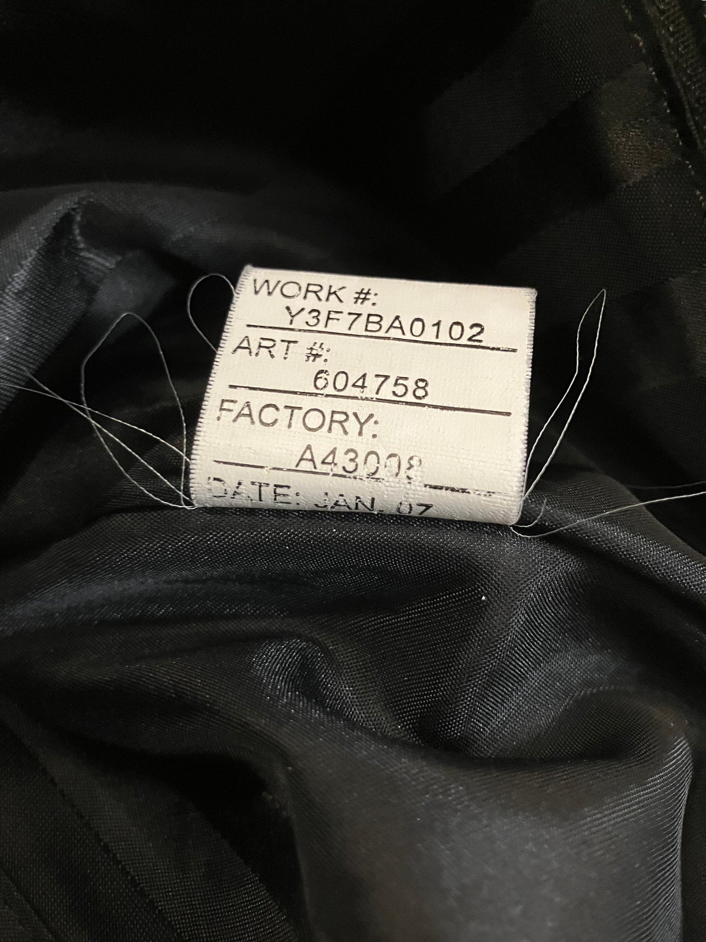 Y-3 Sample Tote Bag ‘Black’ (Pre-Owned)