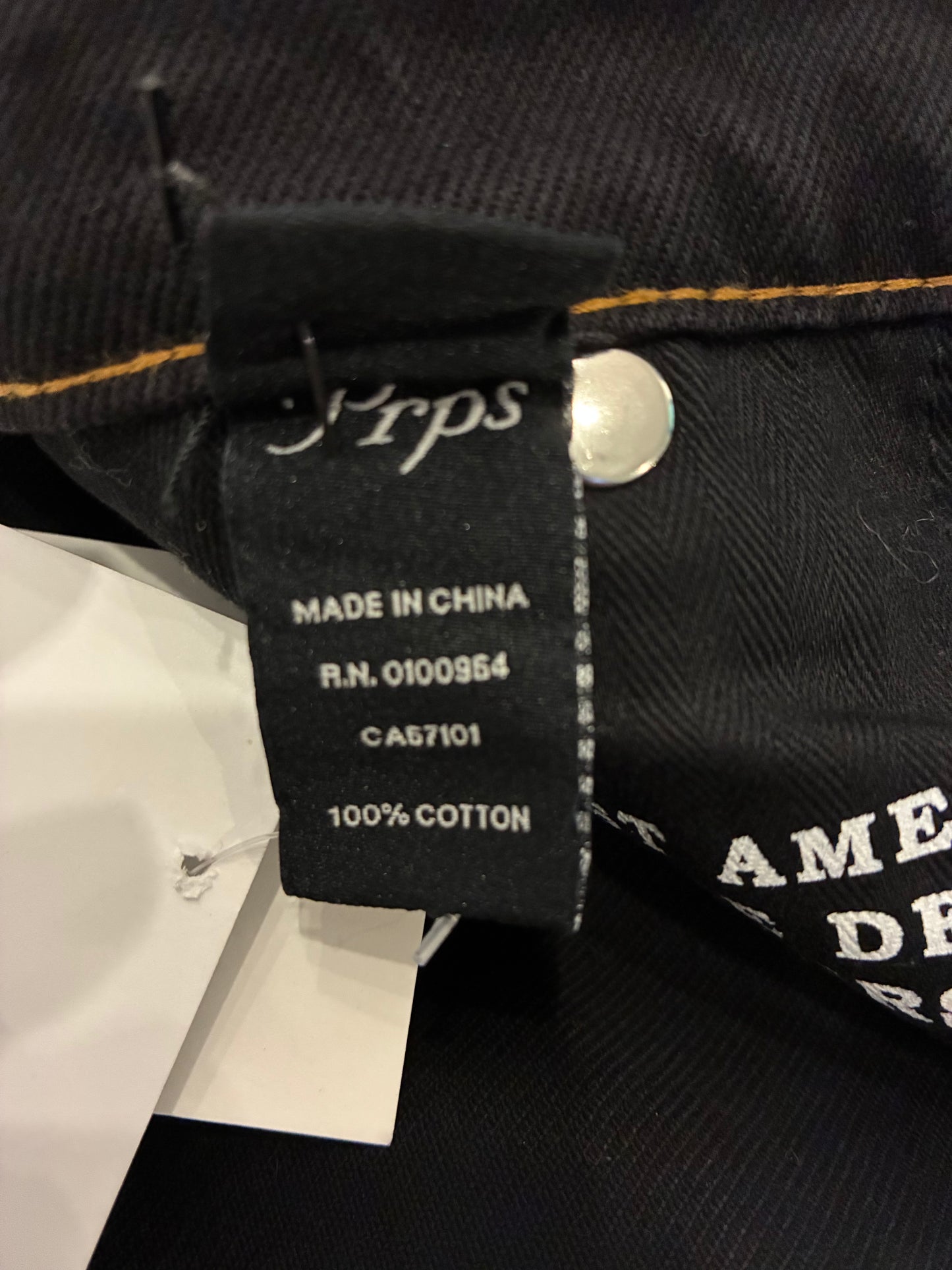 PRPS Okinawa Embroidered Carpenter Pants ‘Black’ (Pre-Owned)