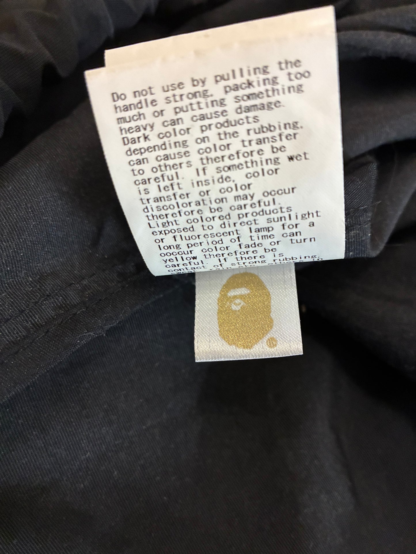BAPE Ape Head Draw String Bag ‘Black’ (Pre-Owned)