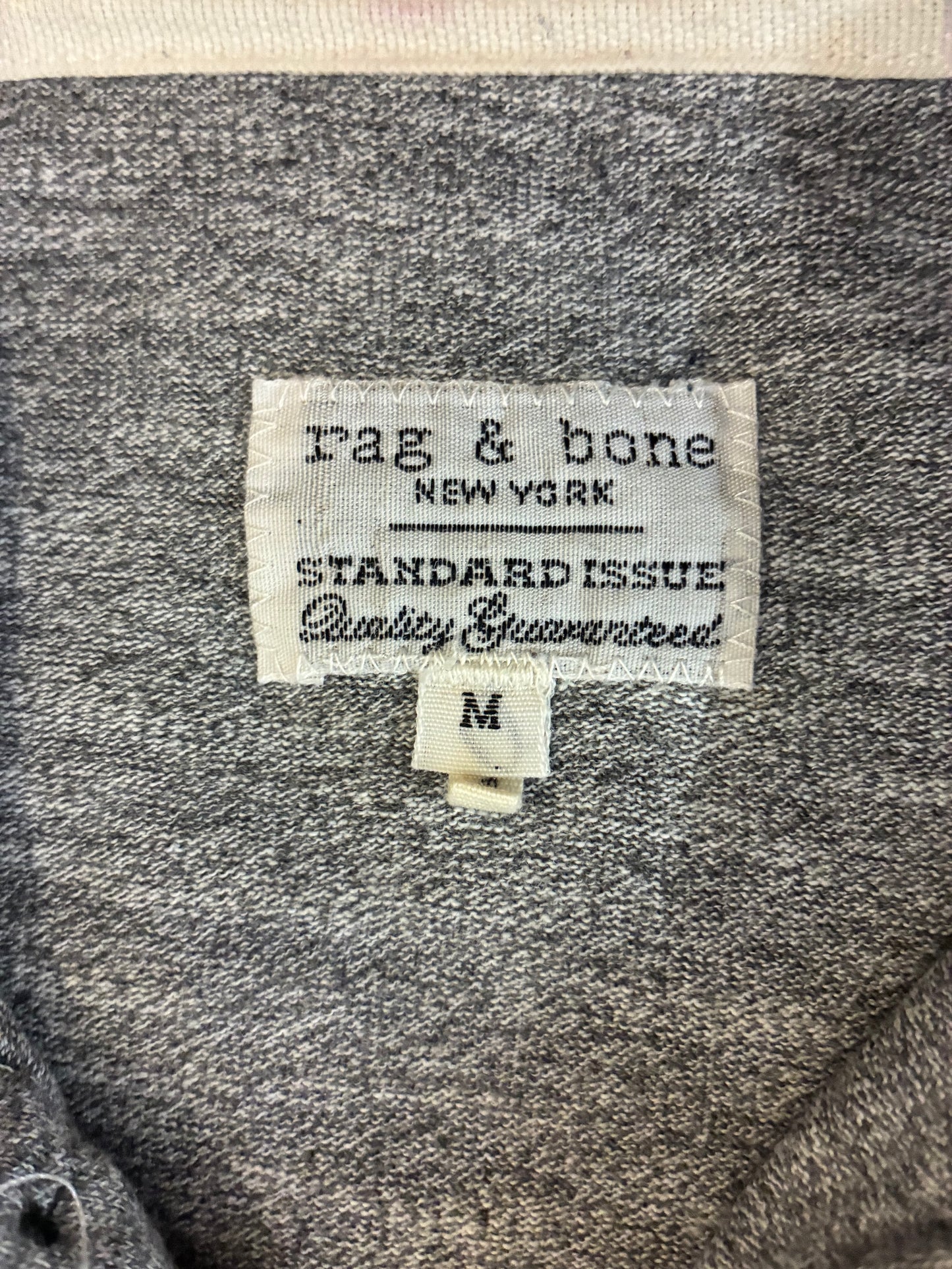Rag & Bone Standard Issue Polo Shirt ‘Heather Grey’ (Pre-Owned)