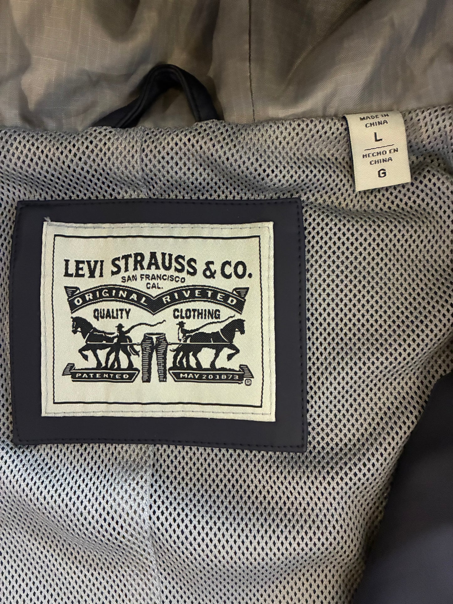 Levi’s Rubberized Rain Jacket ‘Navy’ (Pre-Owned)