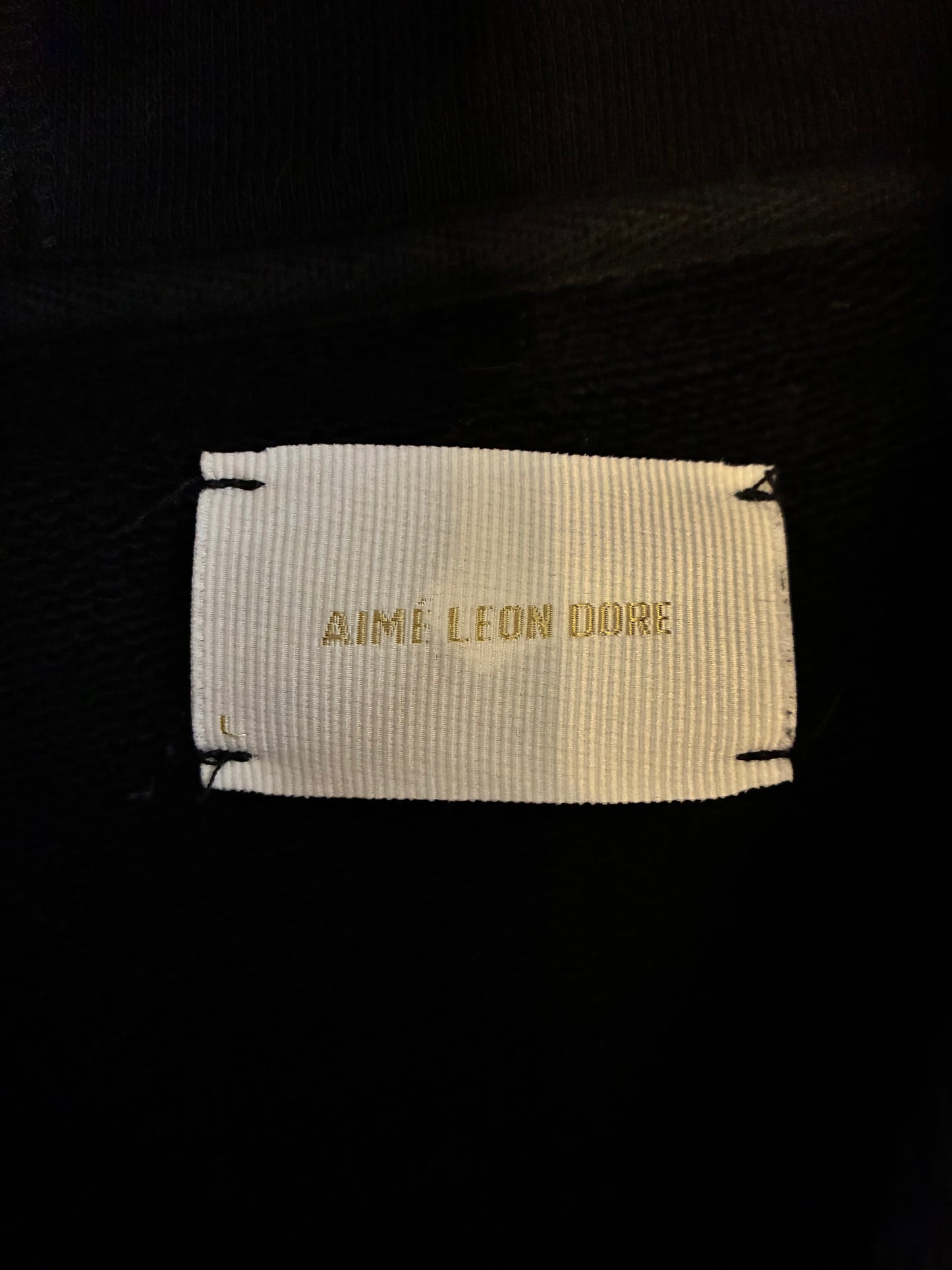 Aime Leon Dore Tonal Logo Hoodie ‘Black’ (Pre-Owned)