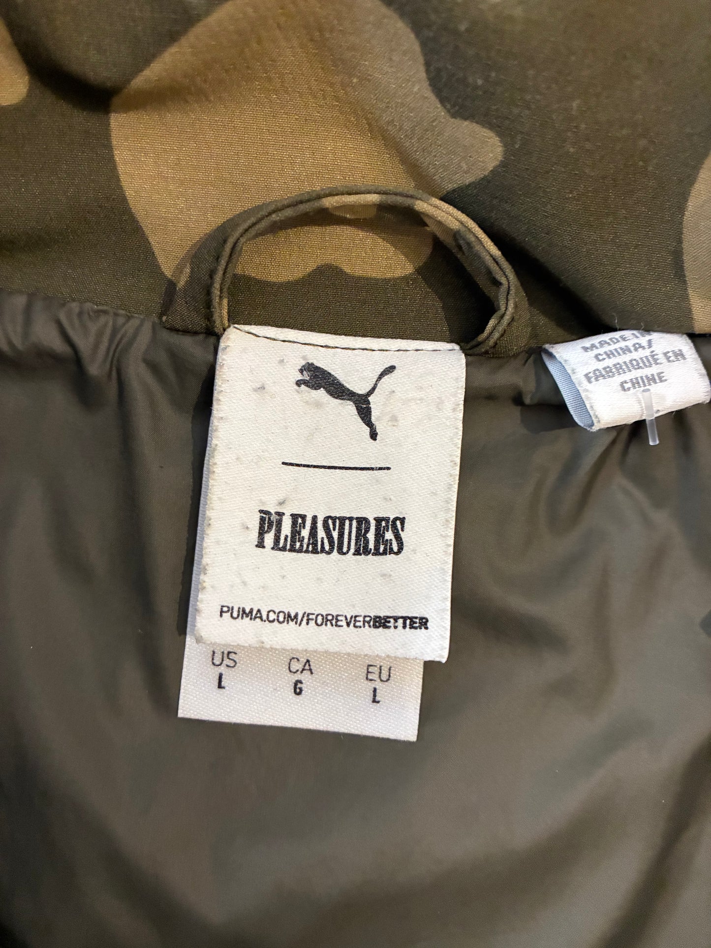 Puma x Pleasures Zip-Off Jacket ‘Camo’ (Pre-Owned)