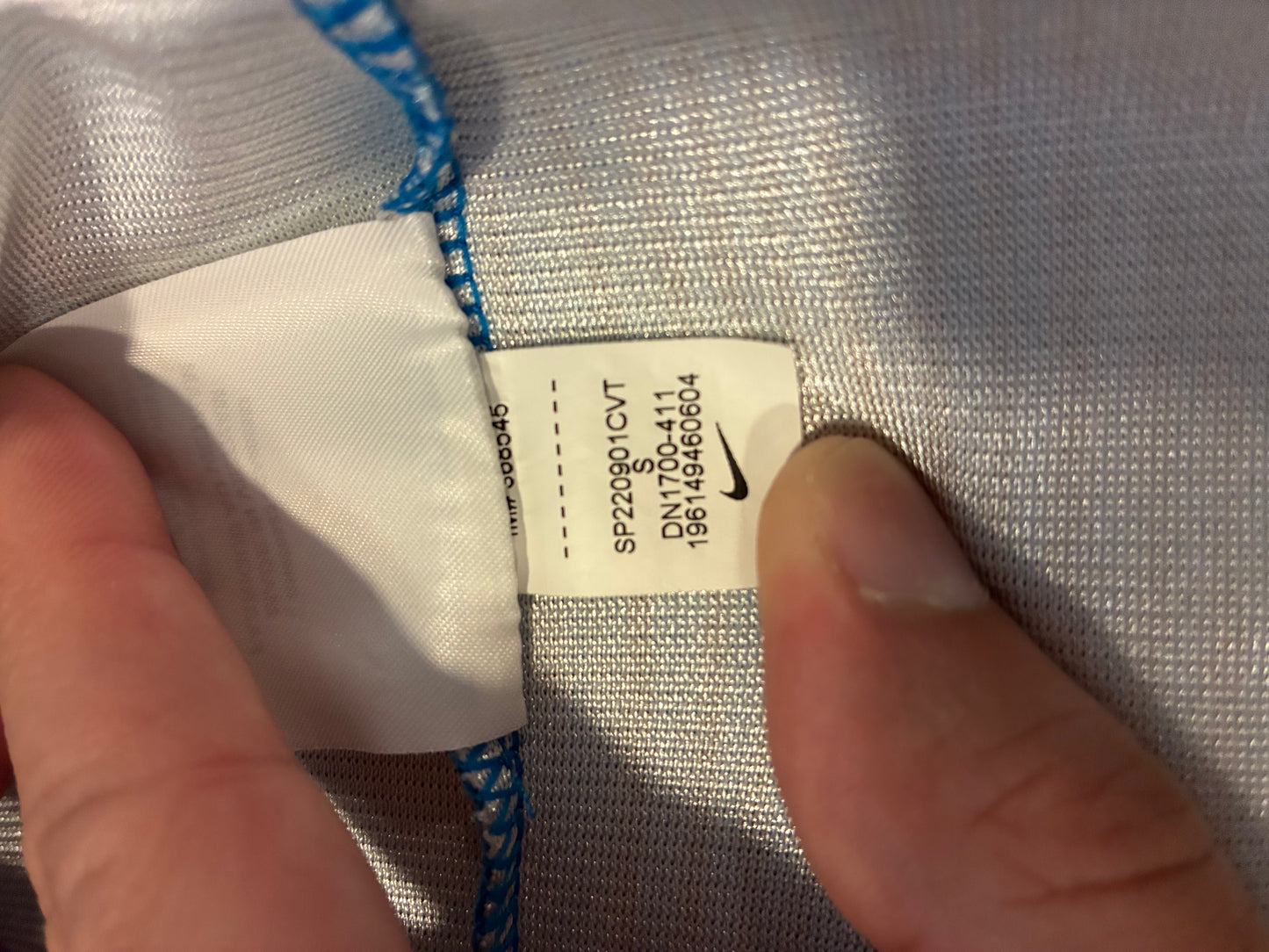 OFF-WHITE x Nike 001 Soccer Jersey 'Blue' (Pre-Owned)
