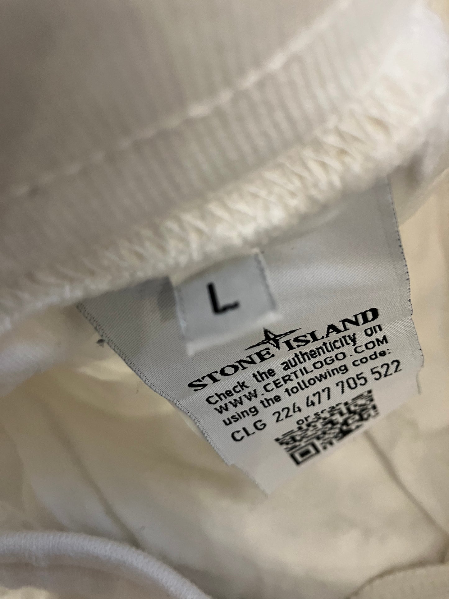 Stone Island Cargo Bermuda Shorts 'White' (Pre-Owned)