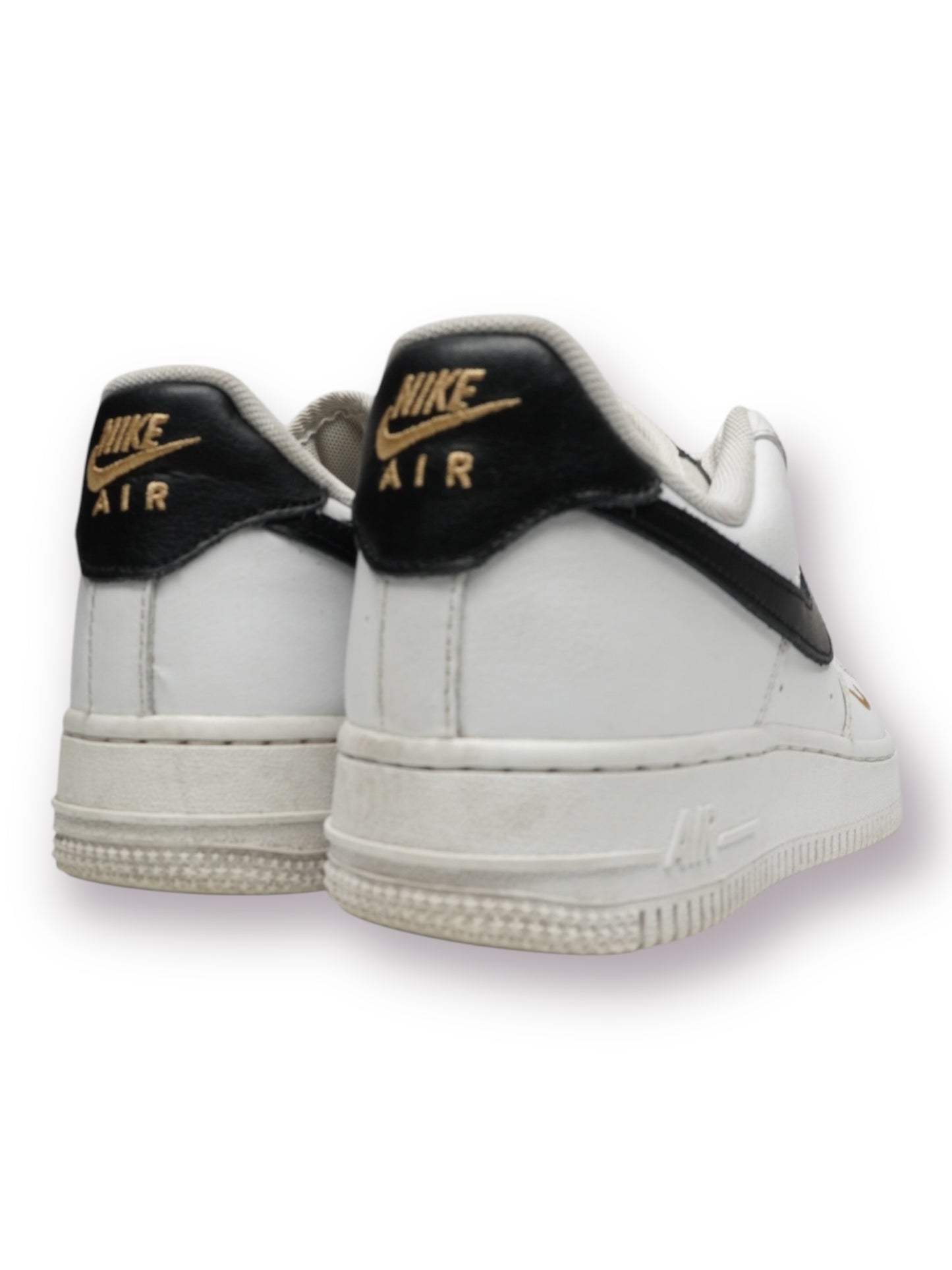 Nike Air Force 1 Low '07 Essential 'White/Black/Gold/Mini Swoosh' (Pre-Owned