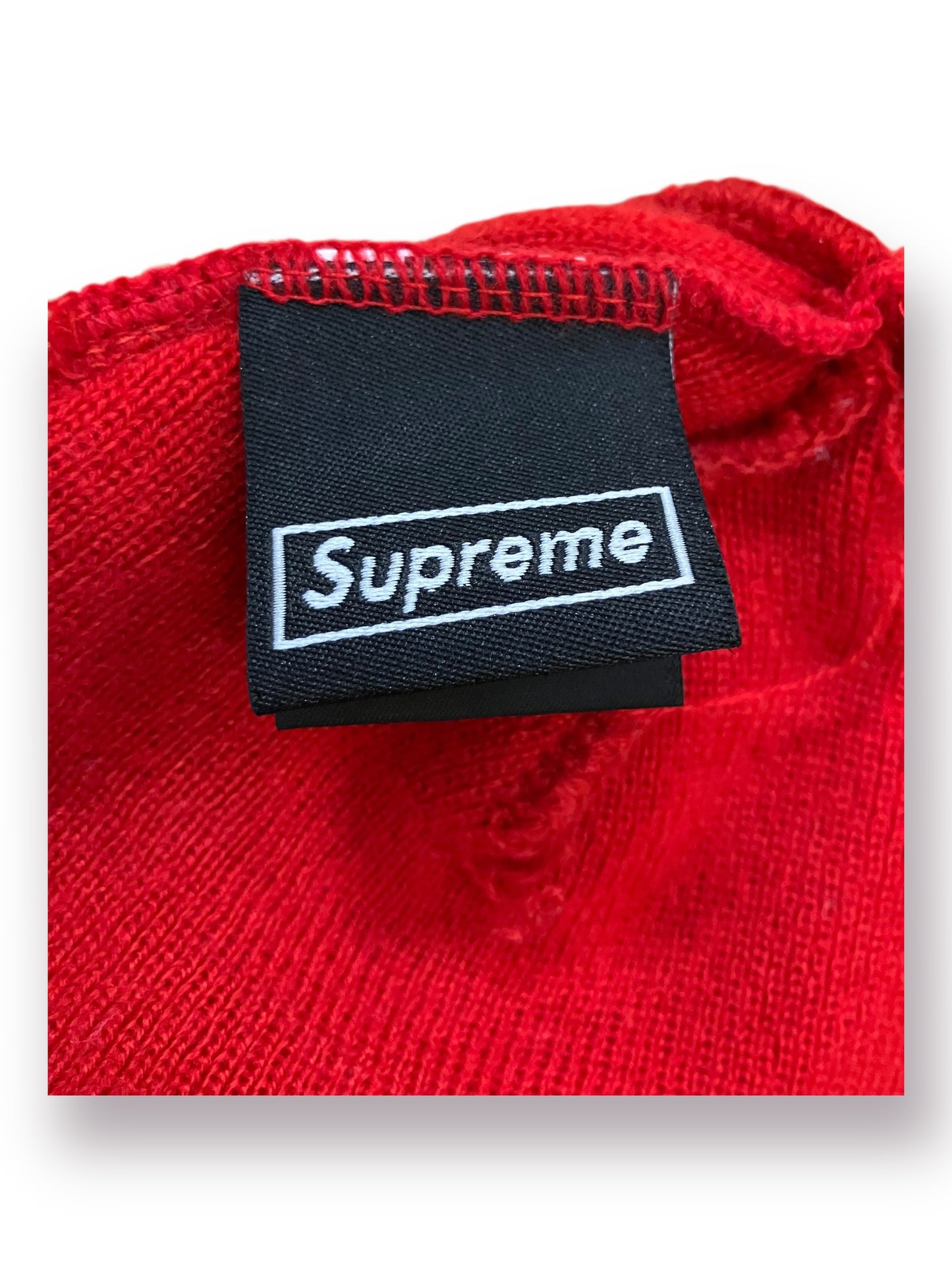 New Era x Supreme Box Logo Beanie 'Paisley Red' (Pre-Owned)