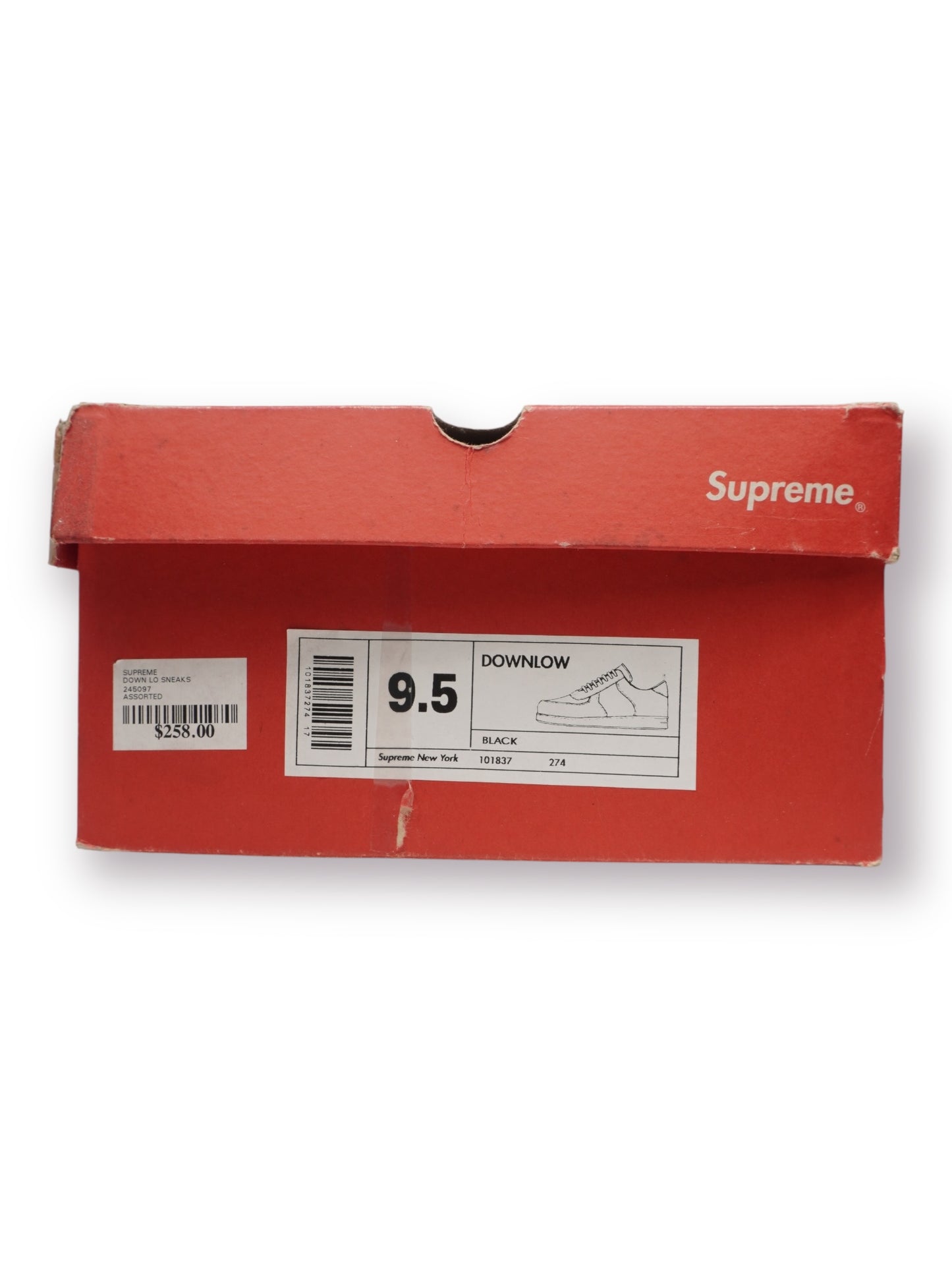 Supreme Downlow Sneakers 2001 'Black' (Pre-Owned)