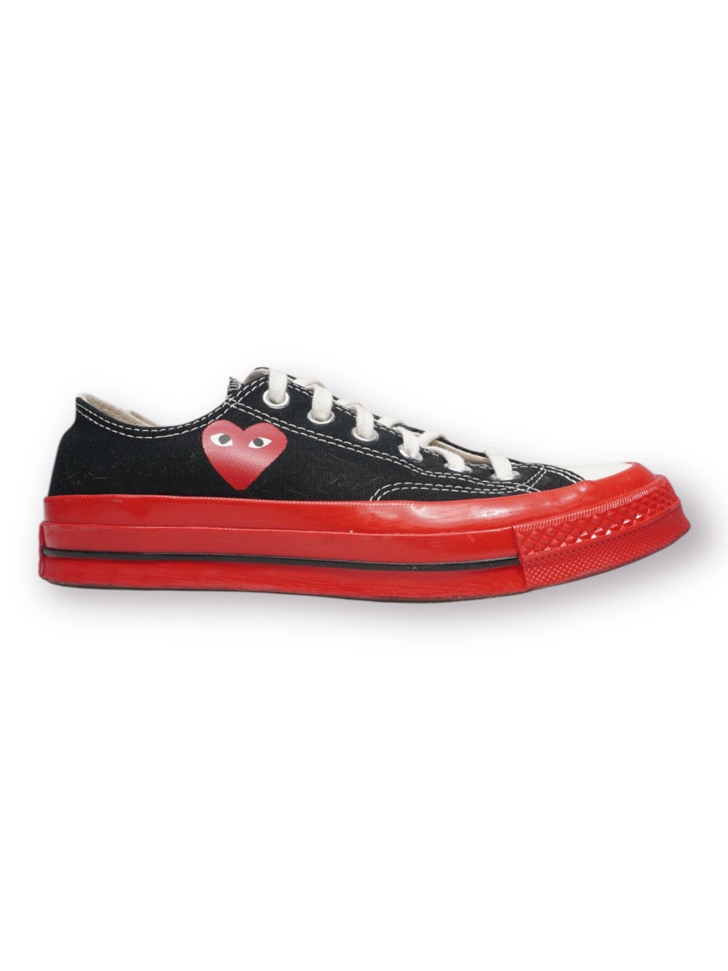 Comme des Garçons PLAY x Converse Chuck Taylor All Star Low 'Black/Red/Midsole' (Pre-Owned)