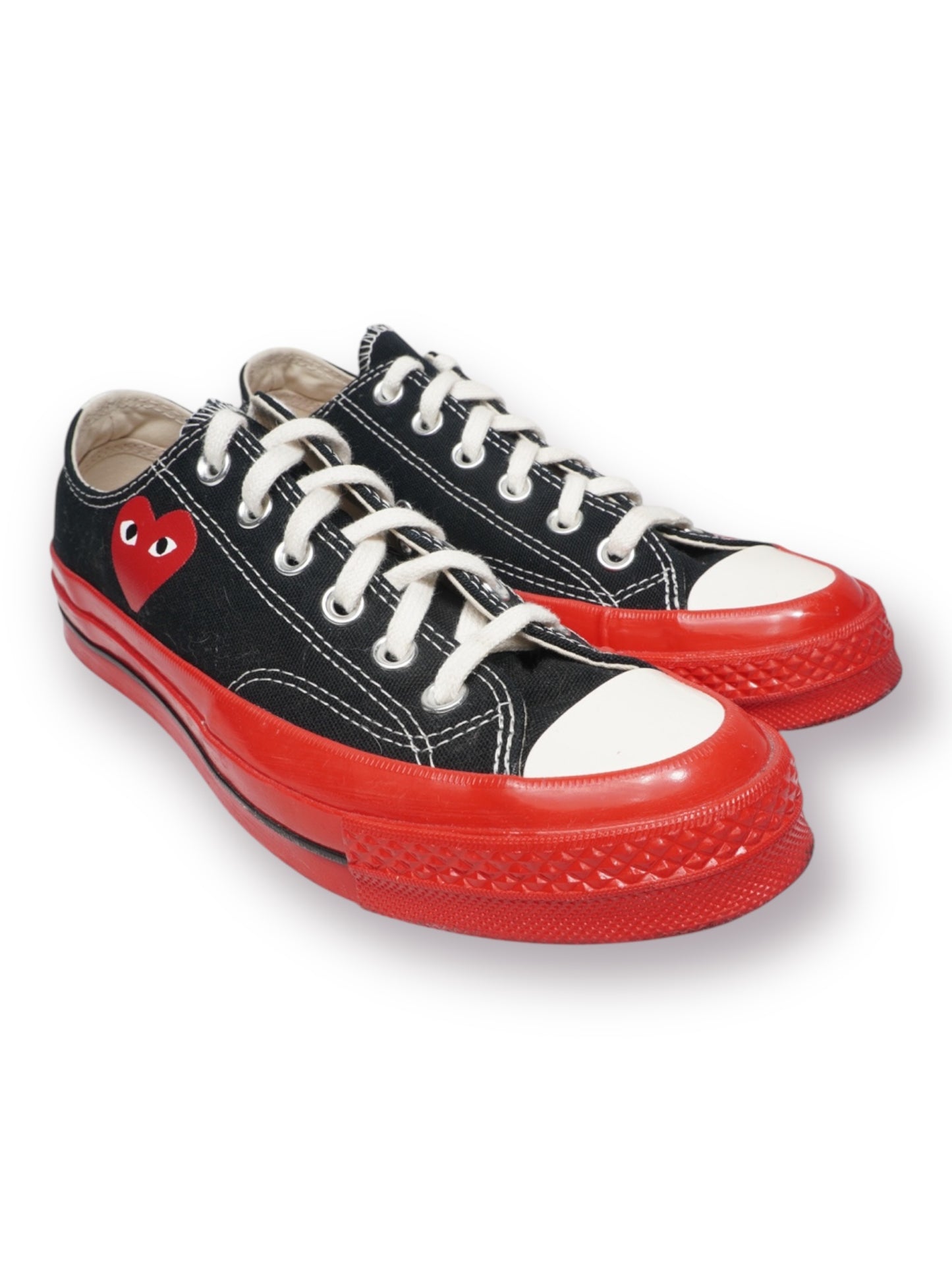 Comme des Garçons PLAY x Converse Chuck Taylor All Star Low 'Black/Red/Midsole' (Pre-Owned)