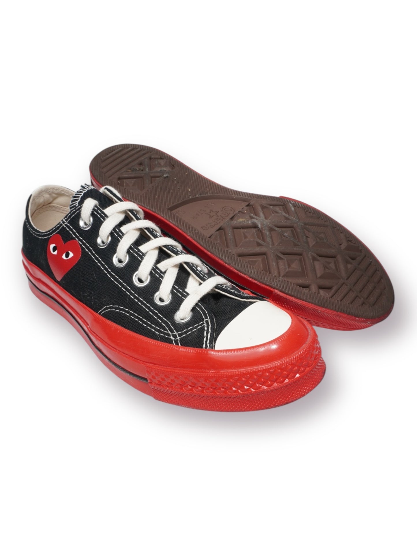 Comme des Garçons PLAY x Converse Chuck Taylor All Star Low 'Black/Red/Midsole' (Pre-Owned)