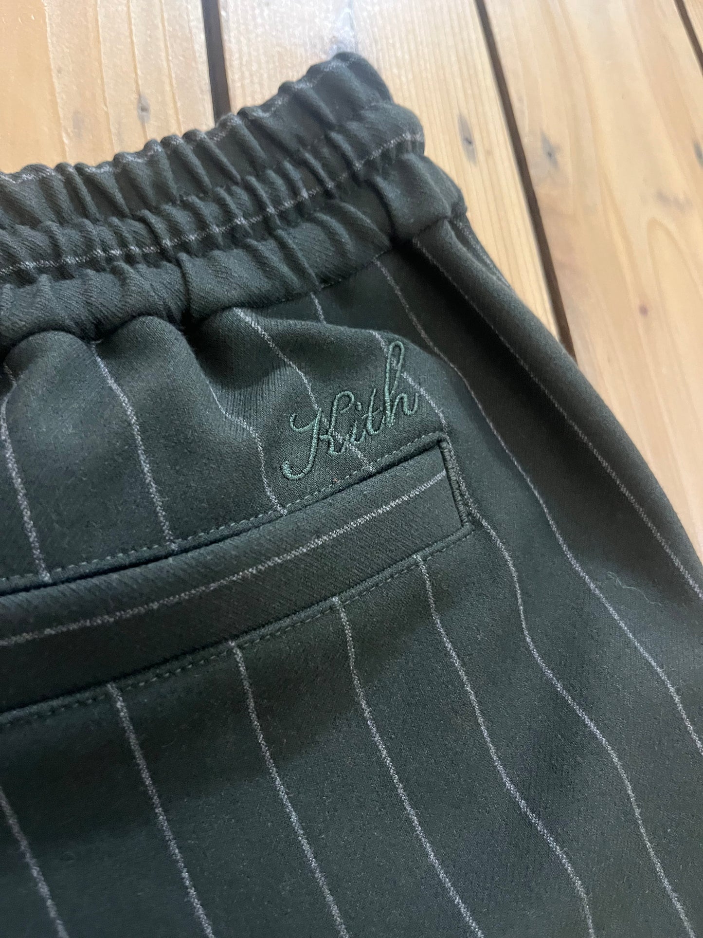 Kith Pinstripe Double Knit Fairfax Shorts ‘Stadium’ (Pre-Owned)