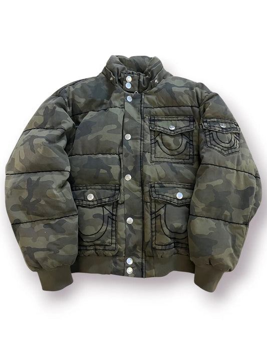 Supreme x True Religion Puffer Jacket 'Olive Camo' (Pre-Owned)