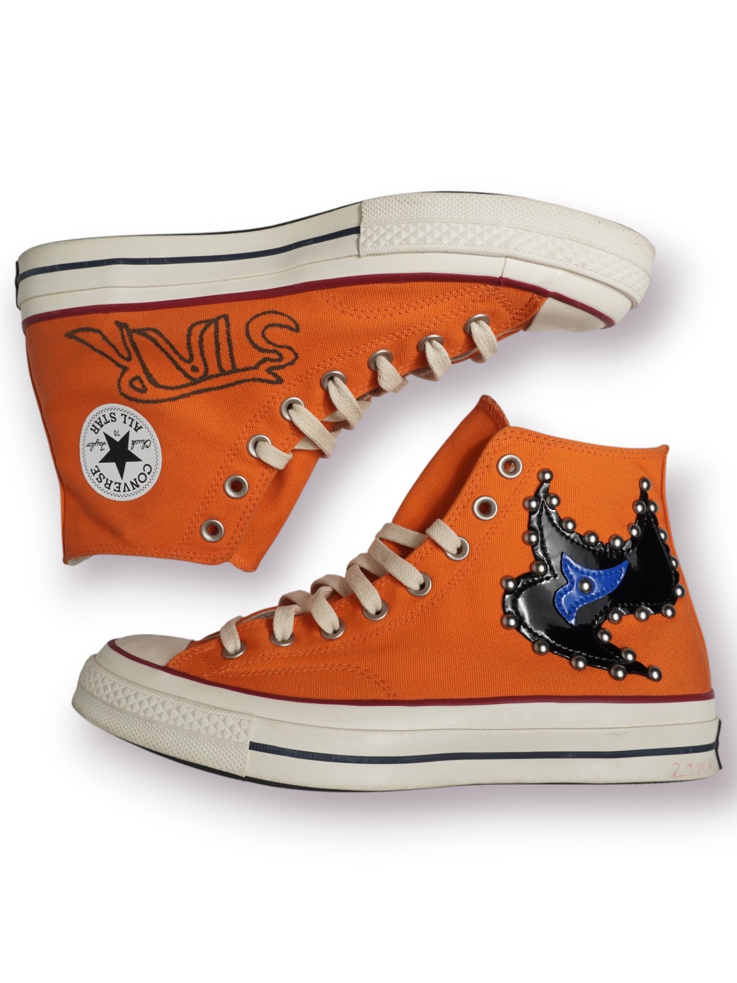 Come Tees x Converse Chuck Taylor All Star 70 Hi 'Orange' (Pre-Owned)