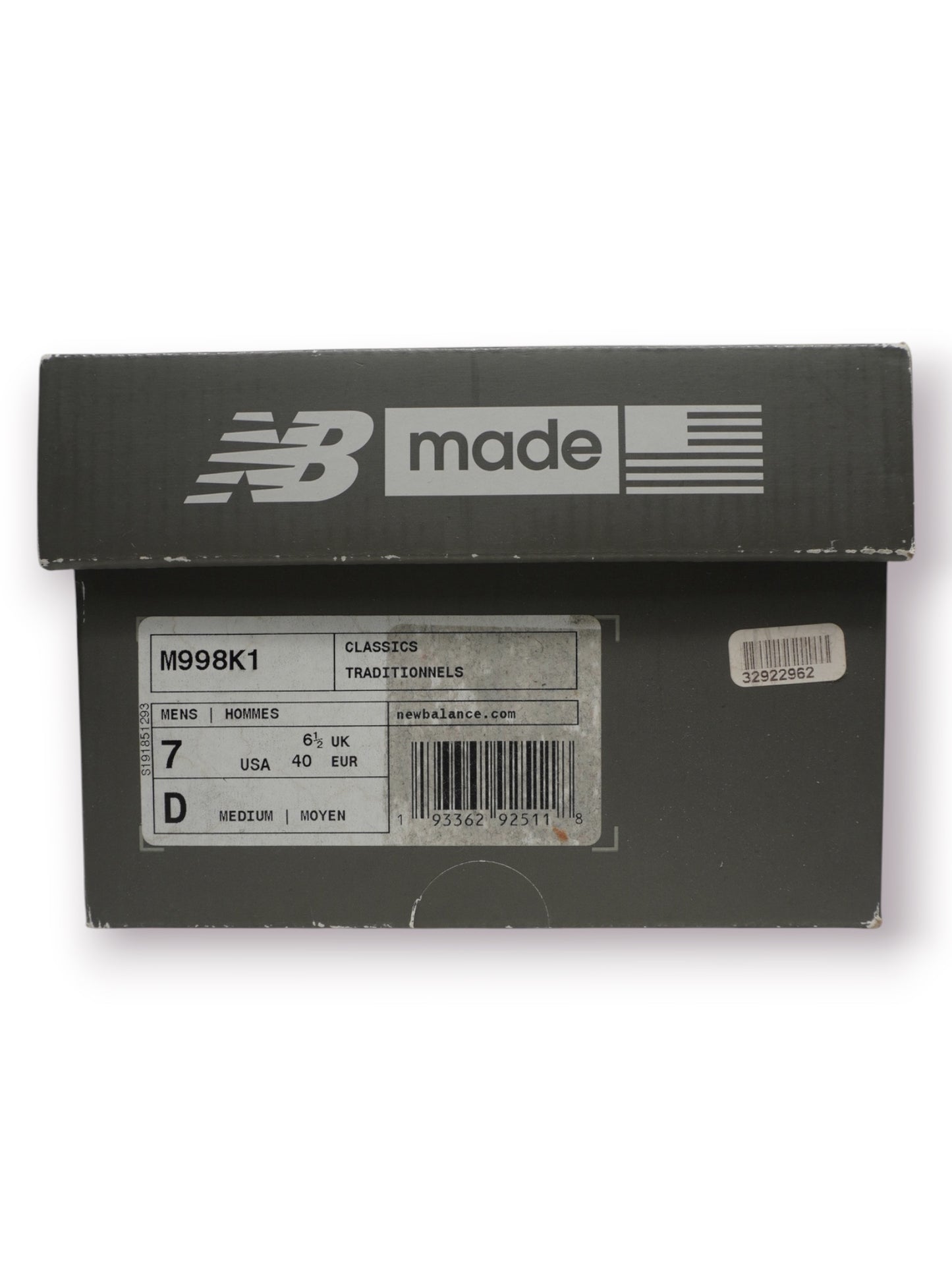 Kith x New Balance 998 'Shark' (Pre-Owned)