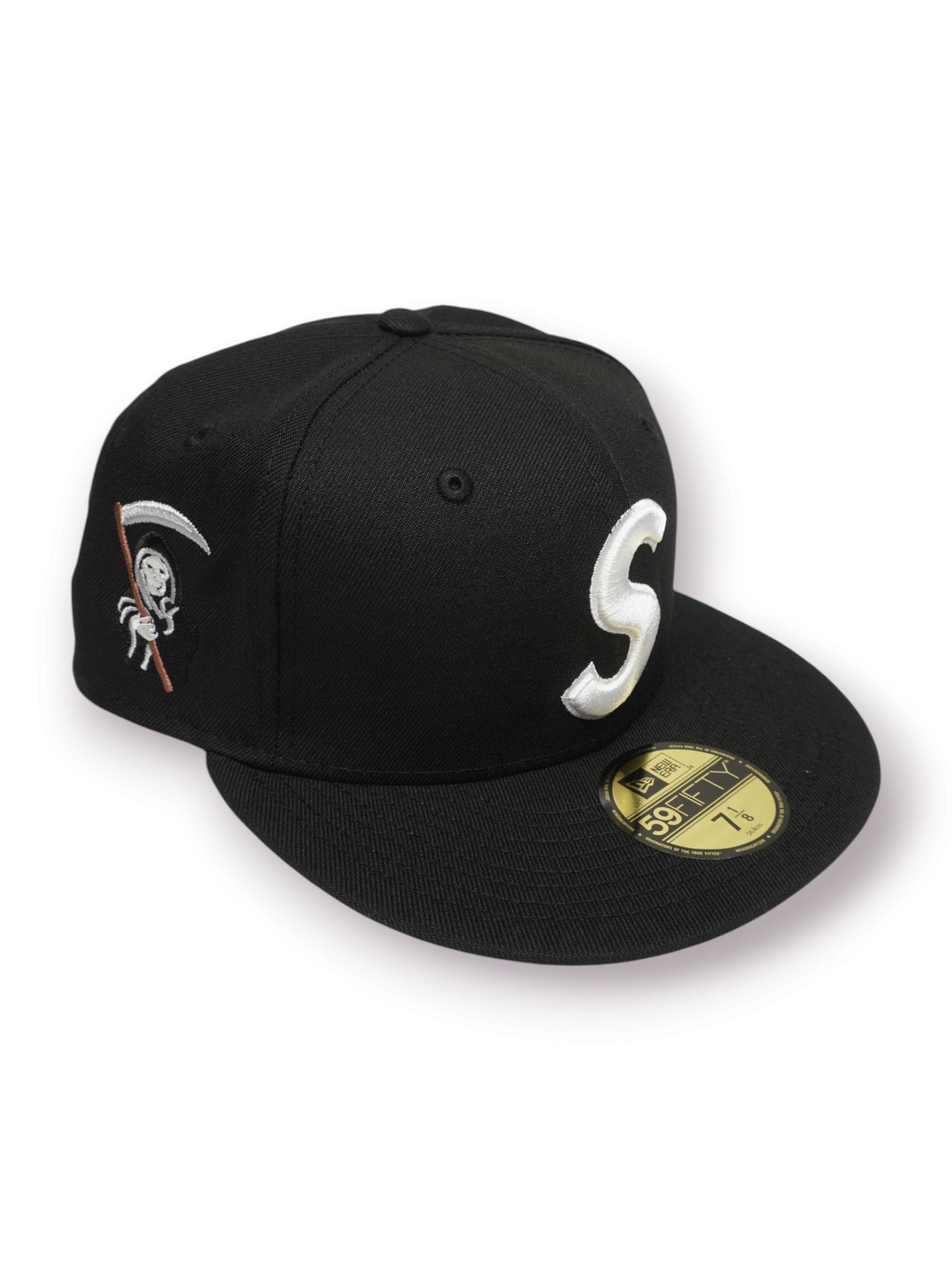 Supreme New Era Reaper S Logo 59Fifty Fitted Hat 'Black'