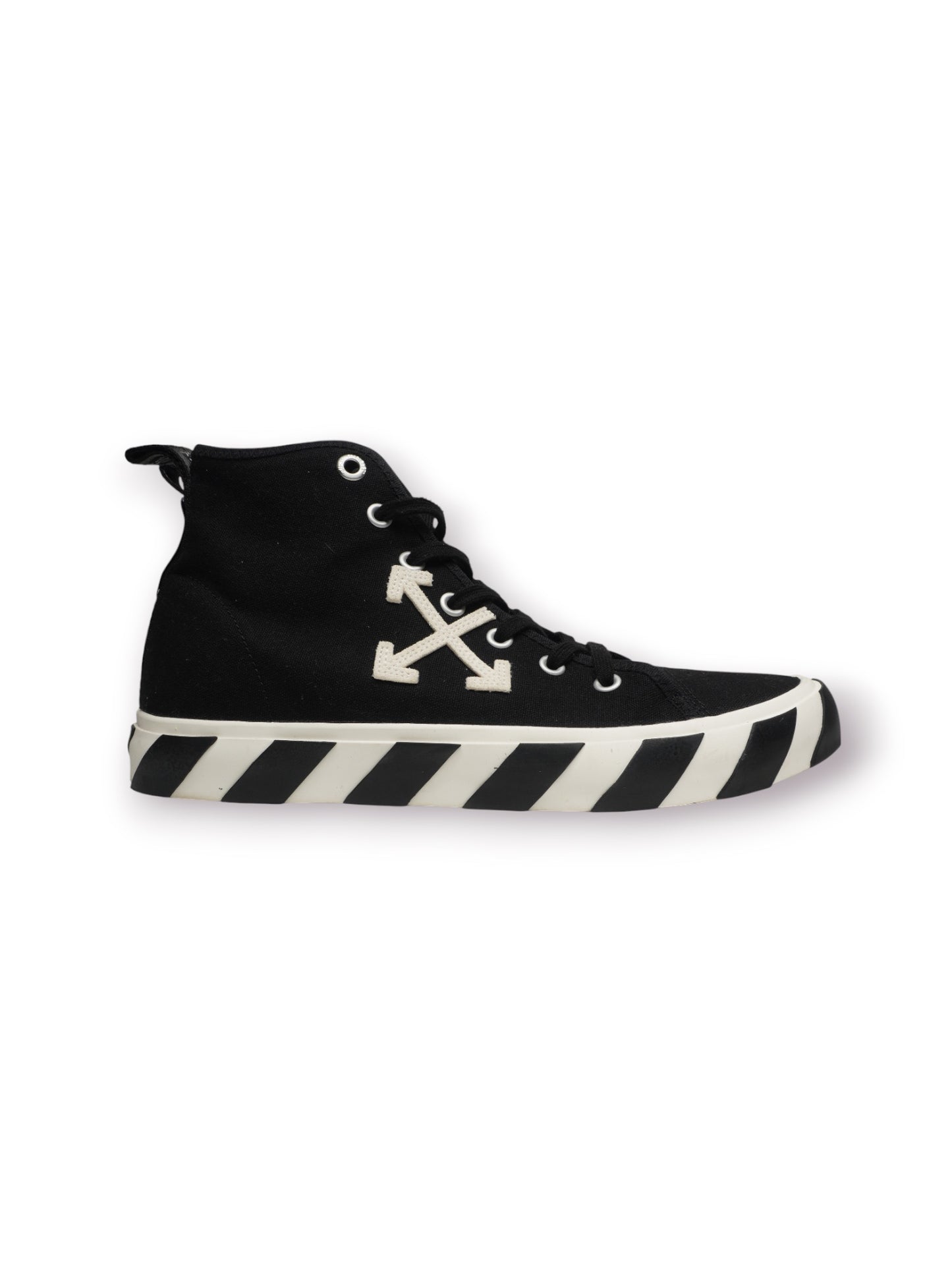 OFF-WHITE Vulc Mid Canvas 'Black/White' (Pre-Owned)