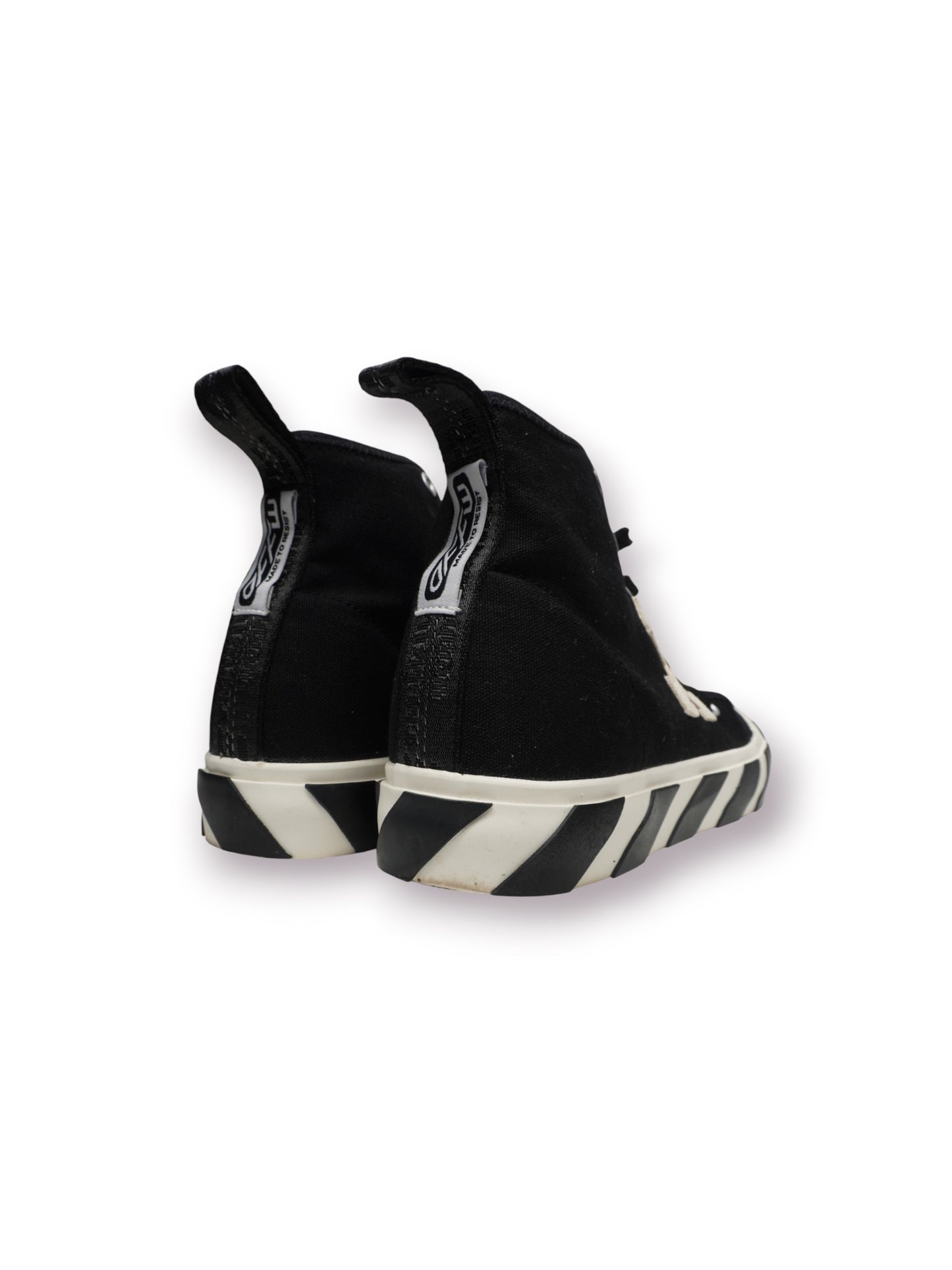 OFF-WHITE Vulc Mid Canvas 'Black/White' (Pre-Owned)