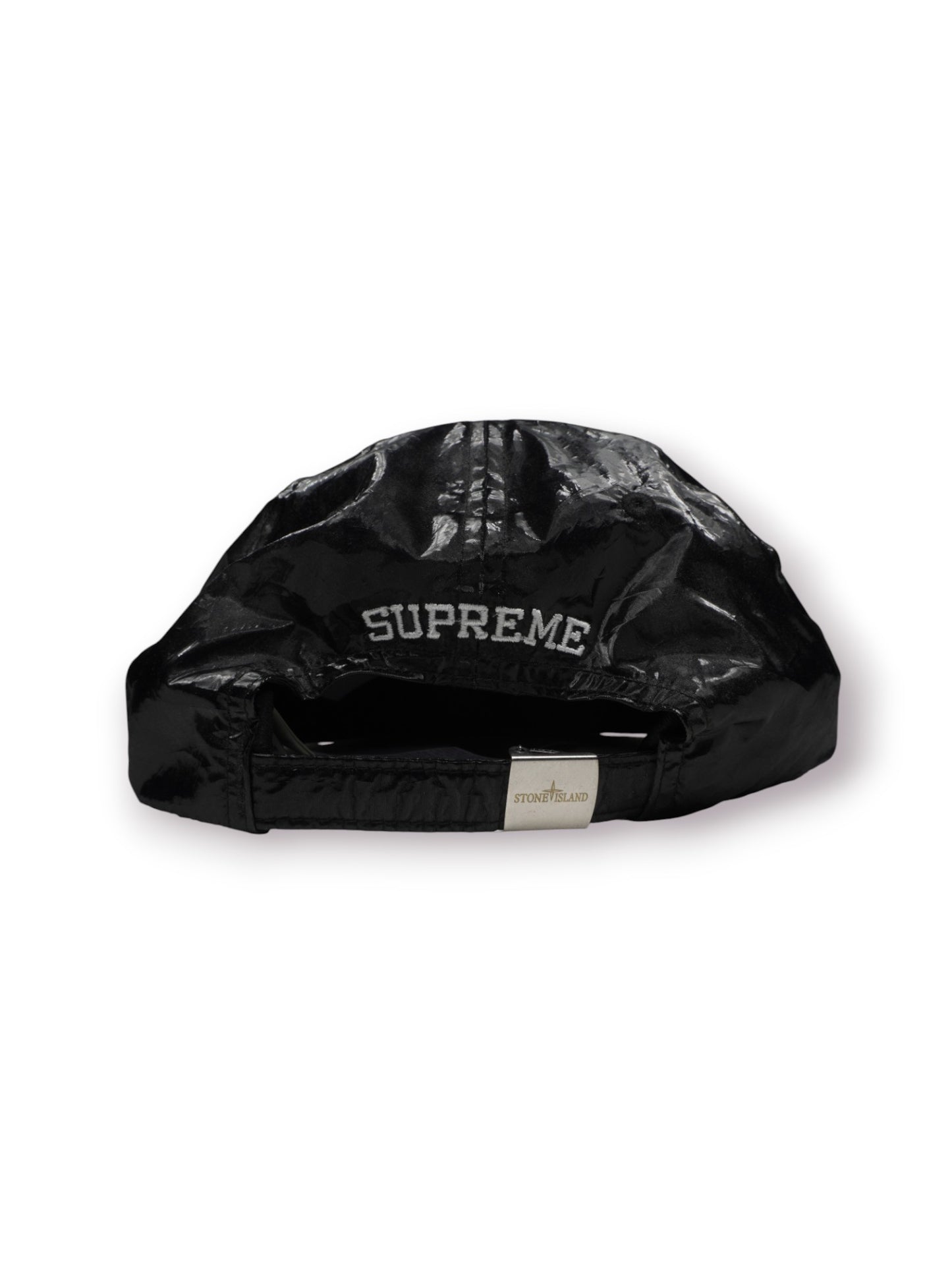 Supreme x Stone Island New Silk Light 6-Panel 'Black'