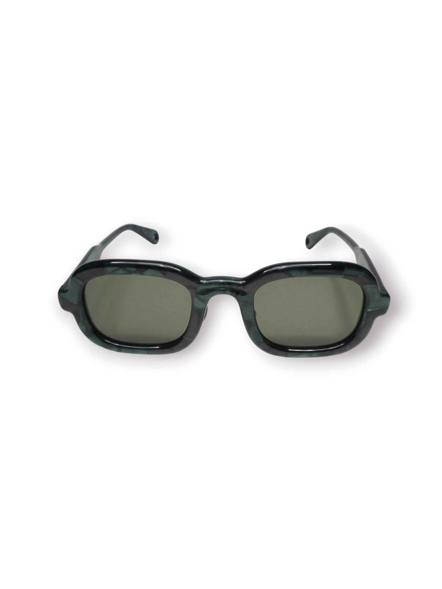 Brain Dead Newman Post Modern Primitive Eye Protection Sunglasses 'Green Pearl' (Pre-Owned)