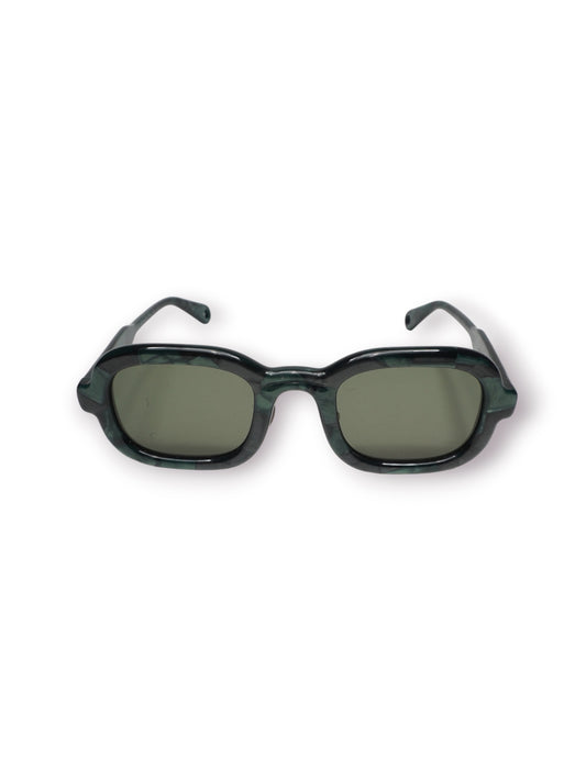 Brain Dead Newman Post Modern Primitive Eye Protection Sunglasses 'Green Pearl' (Pre-Owned)