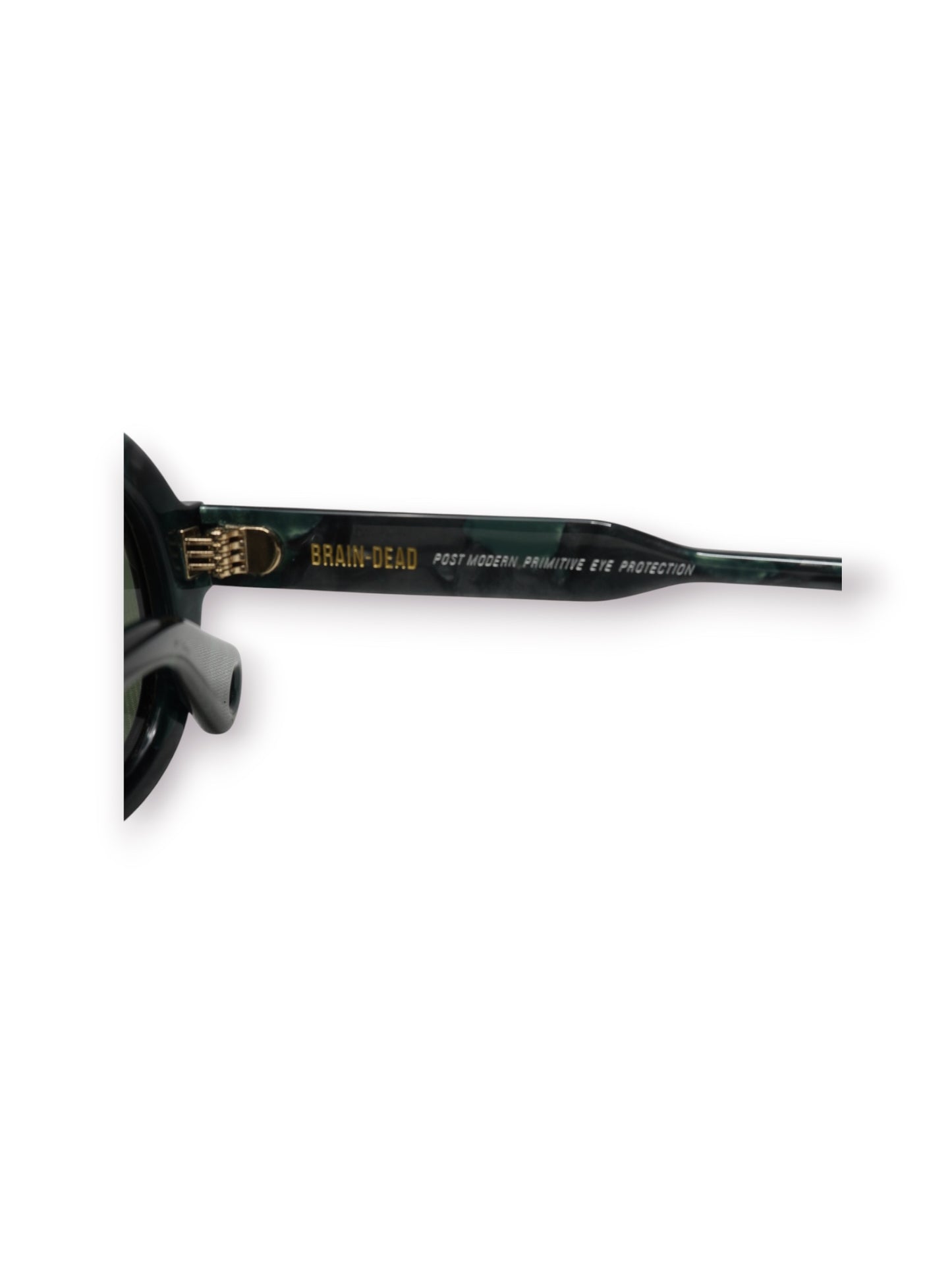 Brain Dead Newman Post Modern Primitive Eye Protection Sunglasses 'Green Pearl' (Pre-Owned)