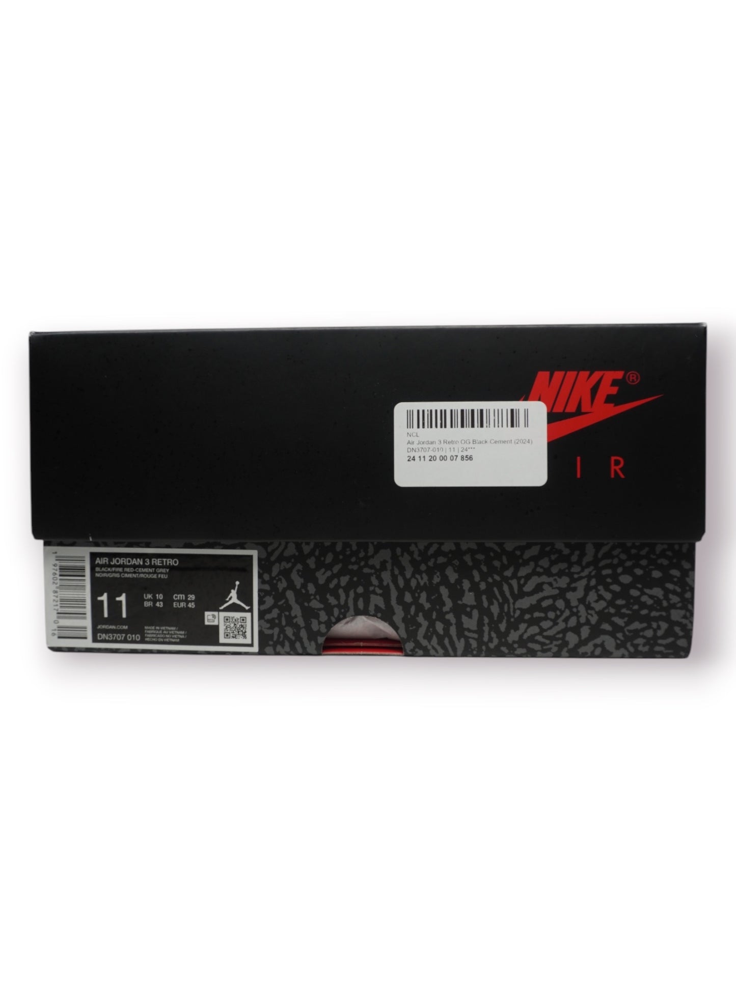 Jordan 3 Retro OG 'Black Cement 2024' (Pre-Owned)