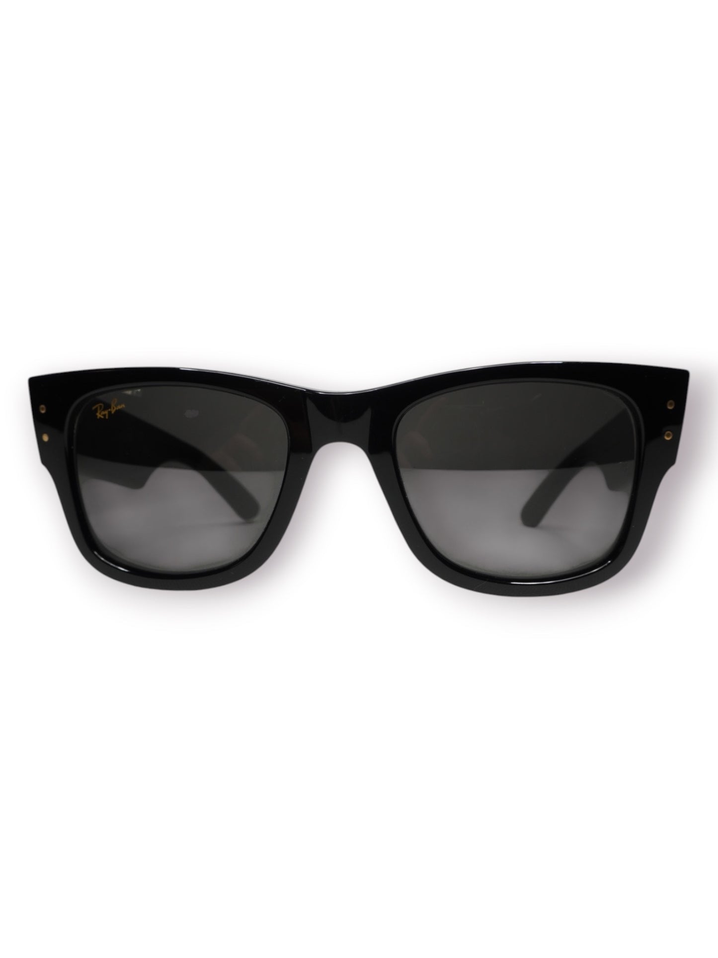 Ray-Ban x A$AP Rocky Mega Wayfarer Blacked Out Collection Sunglasses 'Black/Dark Grey' (Pre-Owned)