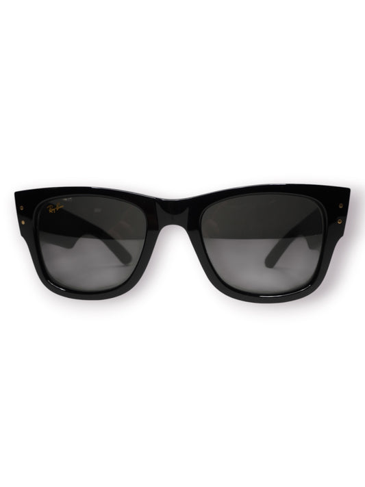 Ray-Ban x A$AP Rocky Mega Wayfarer Blacked Out Collection Sunglasses 'Black/Dark Grey' (Pre-Owned)