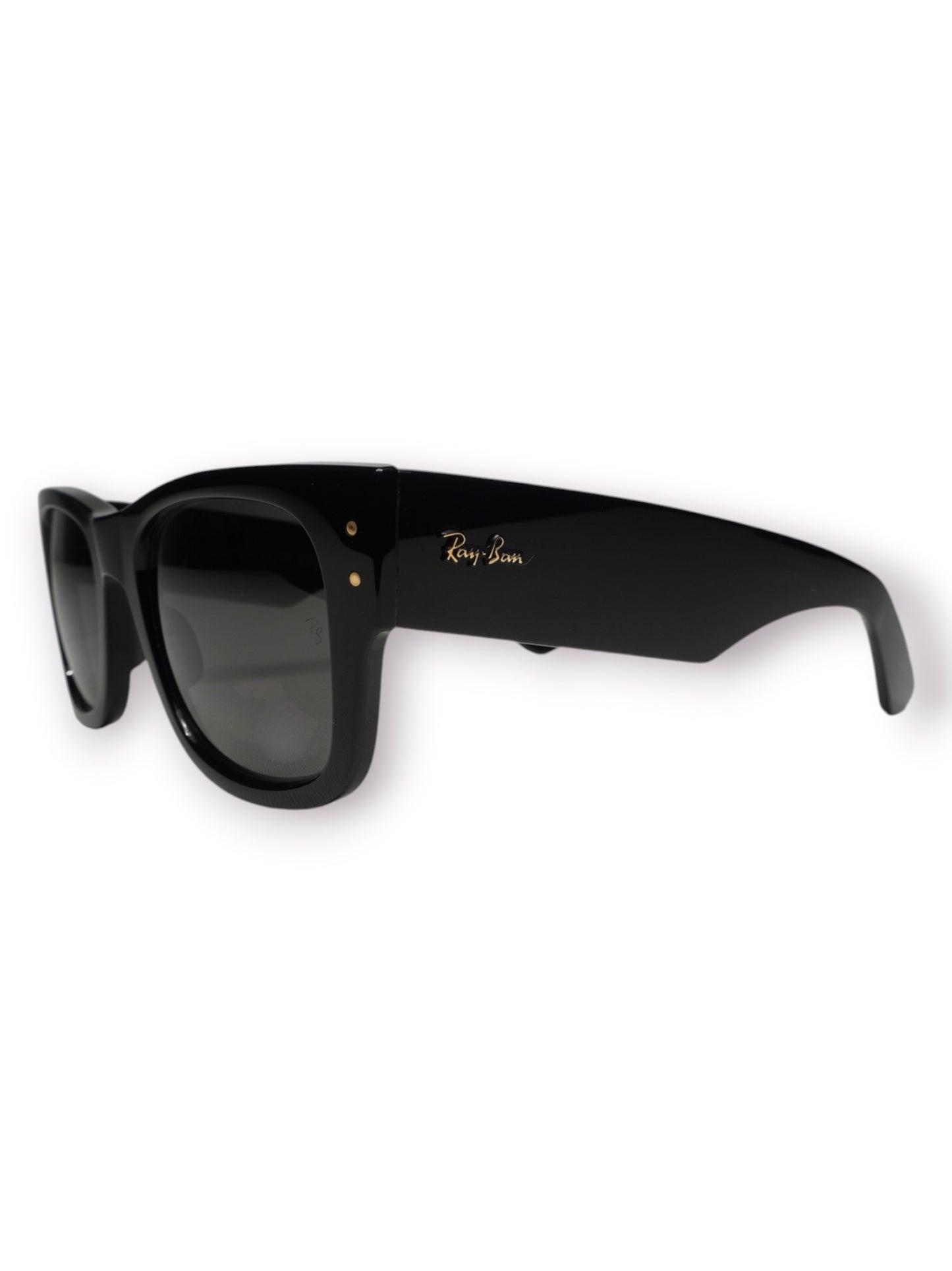 Ray-Ban x A$AP Rocky Mega Wayfarer Blacked Out Collection Sunglasses 'Black/Dark Grey' (Pre-Owned)