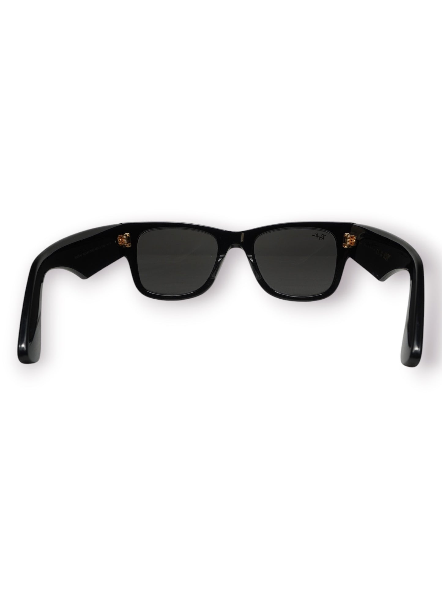 Ray-Ban x A$AP Rocky Mega Wayfarer Blacked Out Collection Sunglasses 'Black/Dark Grey' (Pre-Owned)