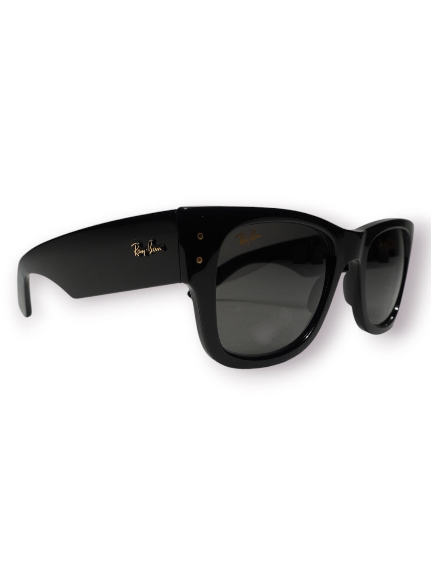 Ray-Ban x A$AP Rocky Mega Wayfarer Blacked Out Collection Sunglasses 'Black/Dark Grey' (Pre-Owned)