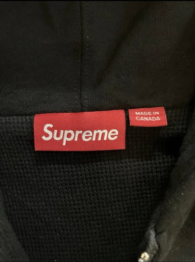 Supreme Arc Thermal Lined Zip Up Hooded Sweatshirt ‘Black’