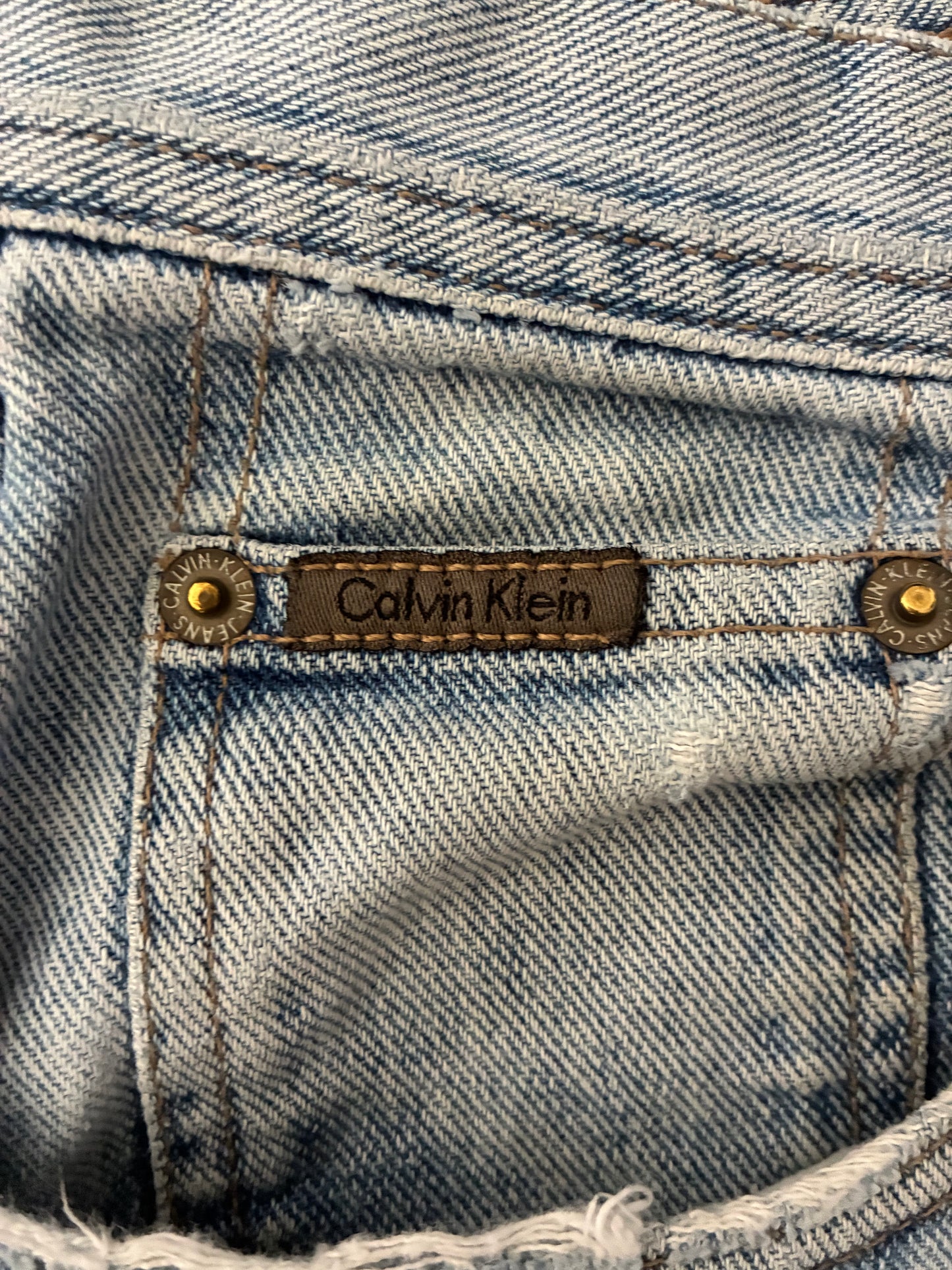 Custom Vintage Calvin Klein Light Wash Denim Jeans (Pre-Owned)
