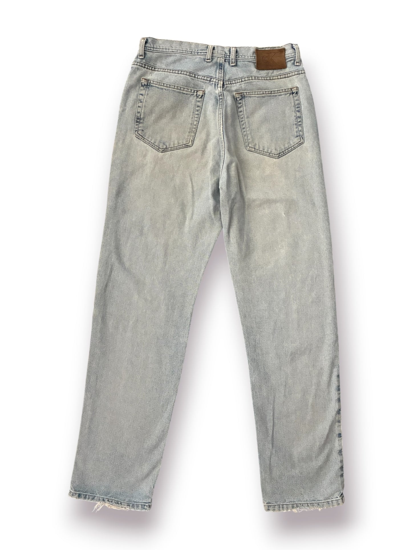 Custom Vintage Calvin Klein Light Wash Denim Jeans (Pre-Owned)