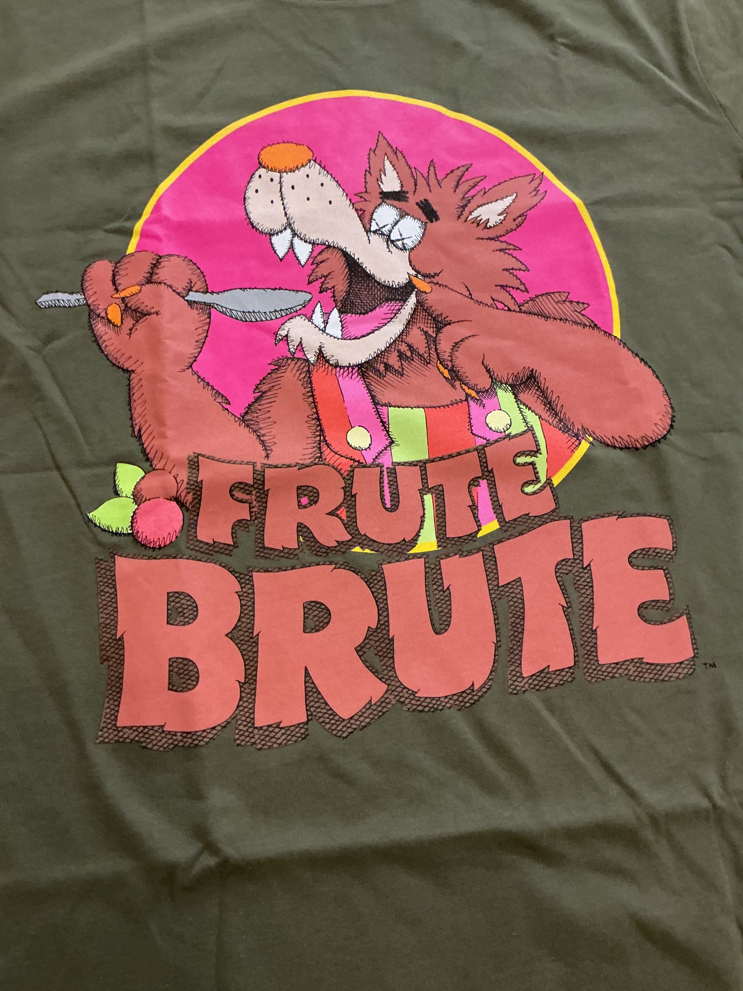 KAWS x Monsters Frute Brute Tee 'Olive'