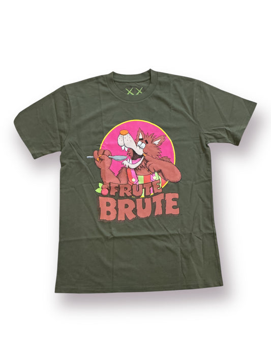 KAWS x Monsters Frute Brute Tee 'Olive'