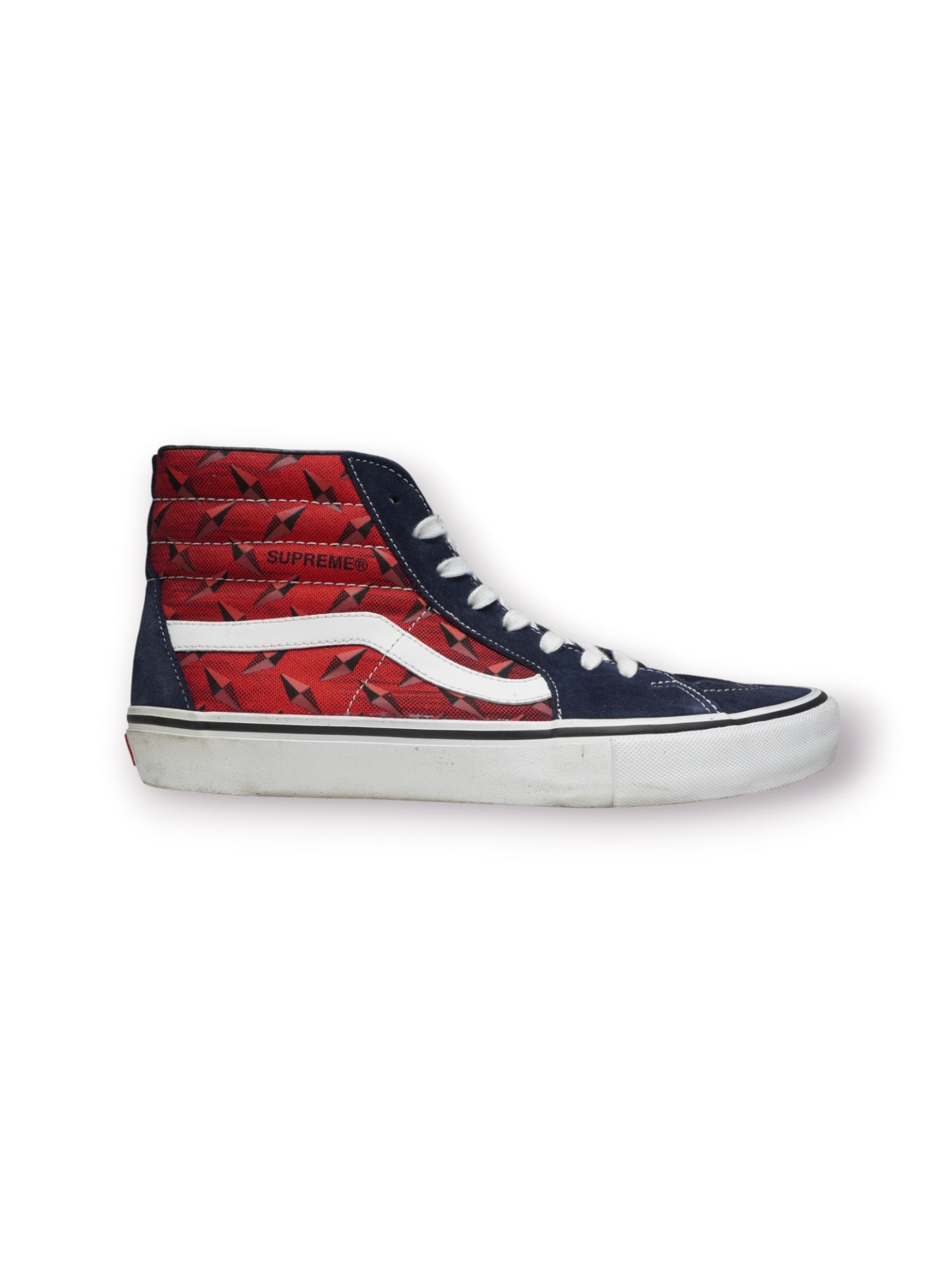 Supreme x Vans Sk8-Hi ‘Diamond Plate/Navy’ (Pre-Owned)