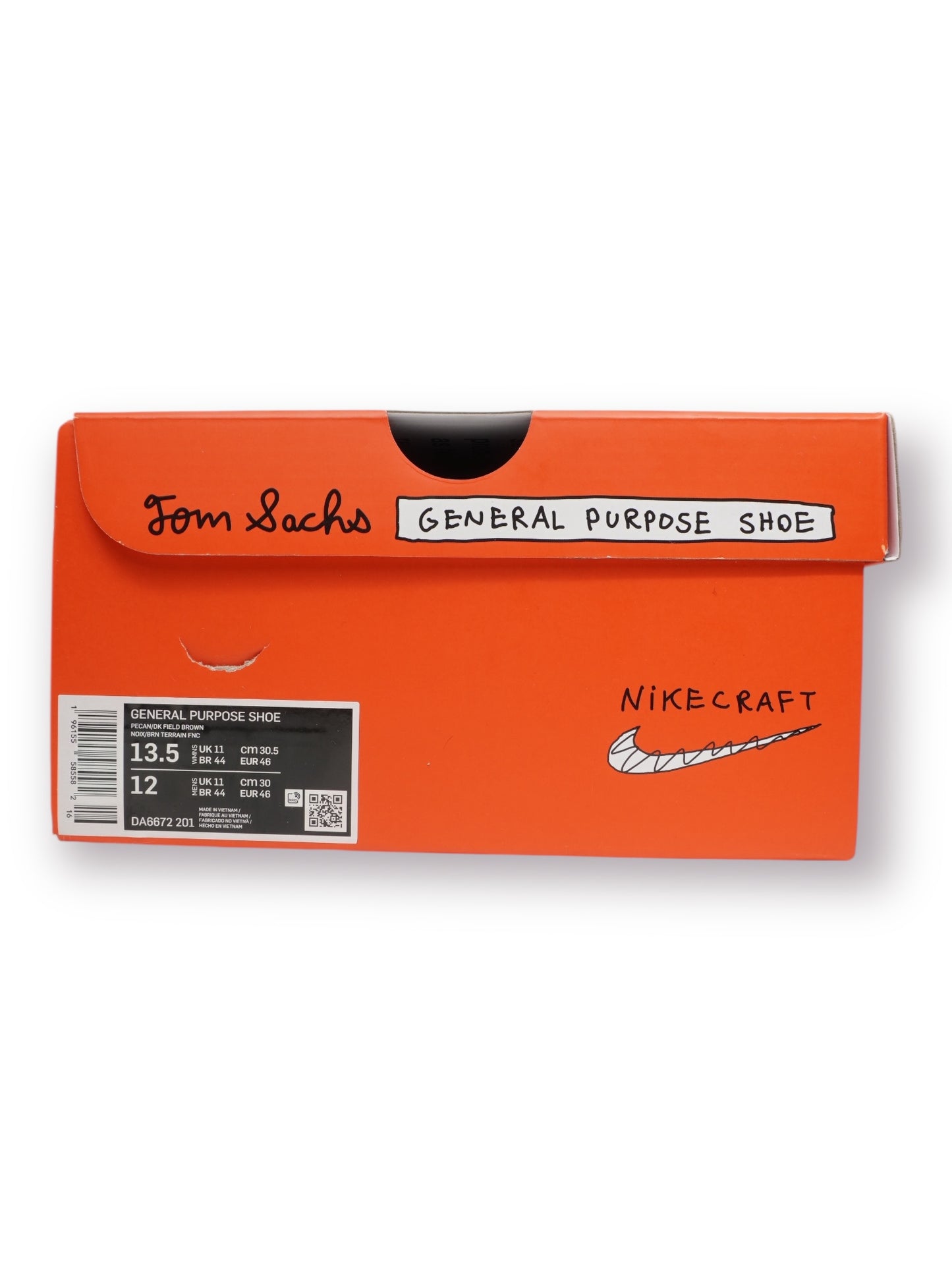 Tom Sachs x NikeCraft General Purpose Shoe ‘Field Brown’ (Pre-Owned)