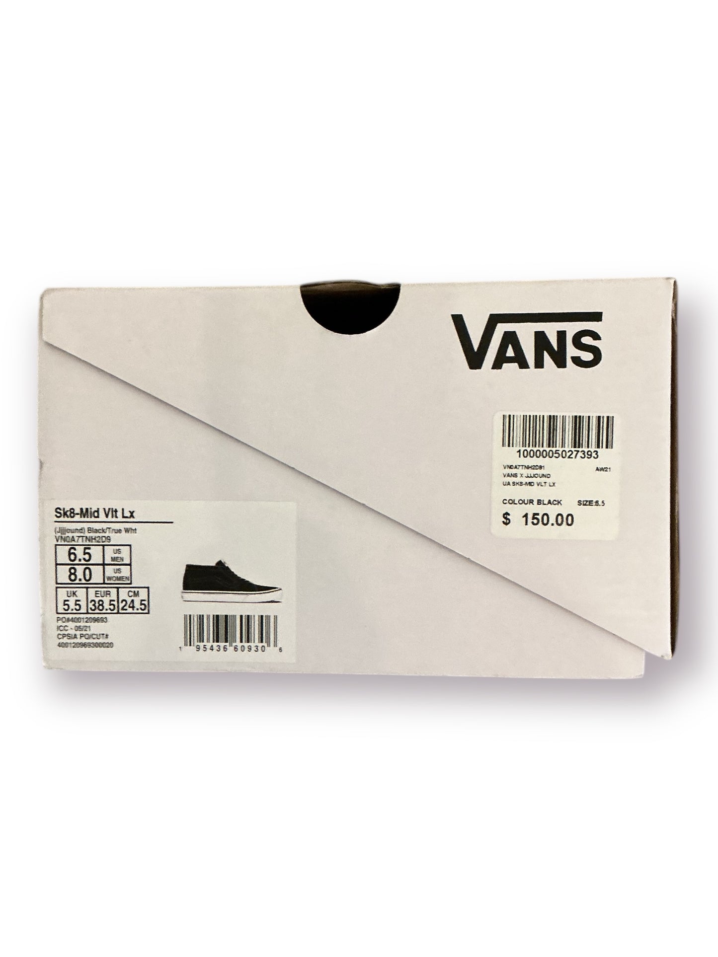 JJJJound x Vans Sk8-Mid LX 'Black'