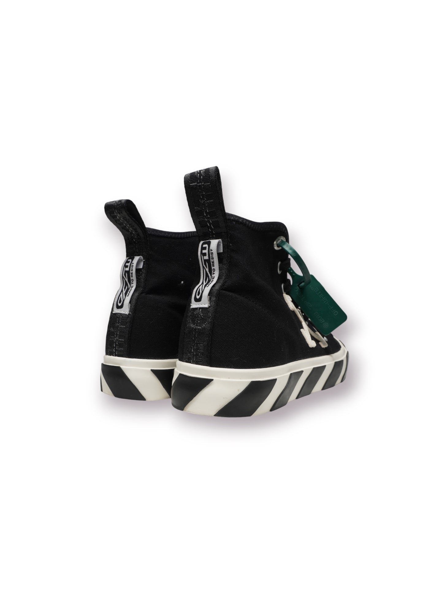 OFF-WHITE Vulc Mid Canvas ‘Black/White’ (Pre-Owned)