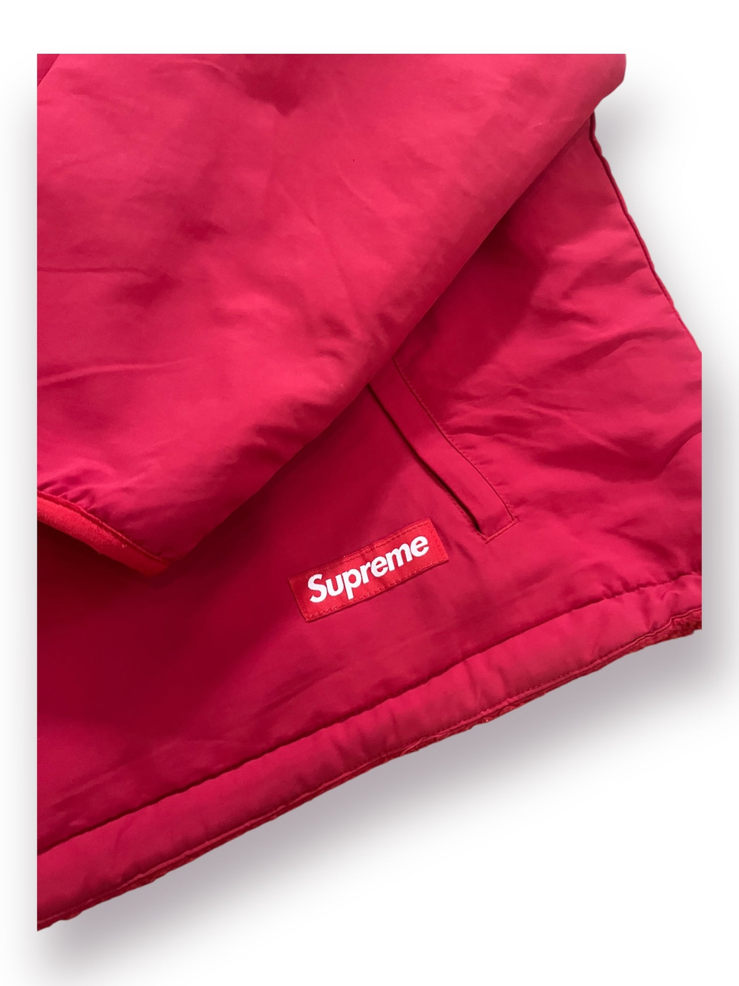 Supreme Polartec Shearling Reversible Pullover 'Red' (Pre-Owned)