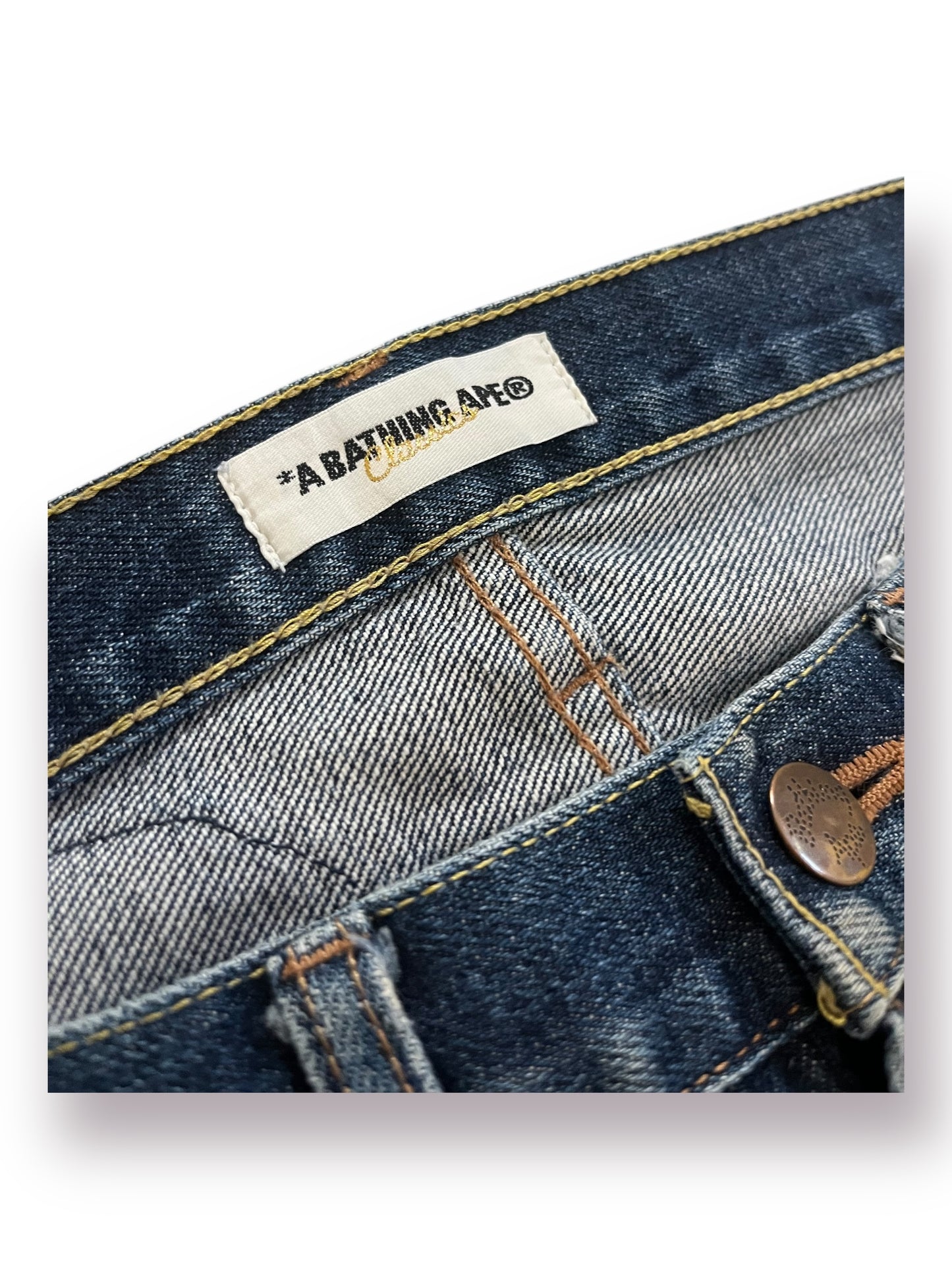 Bape Chain Stitched Embroidered Pants (Pre-Owned)