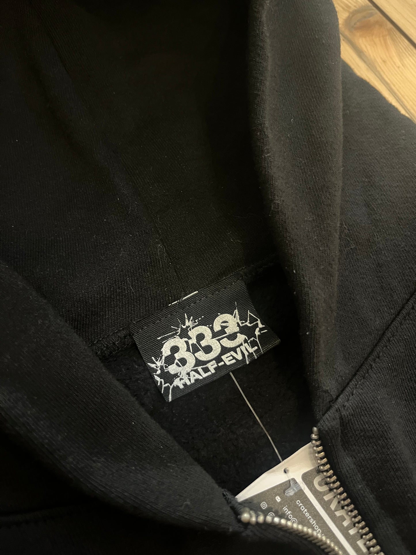 Half Evil 333 Racer Zipup Hoodie Size Up Hoodie